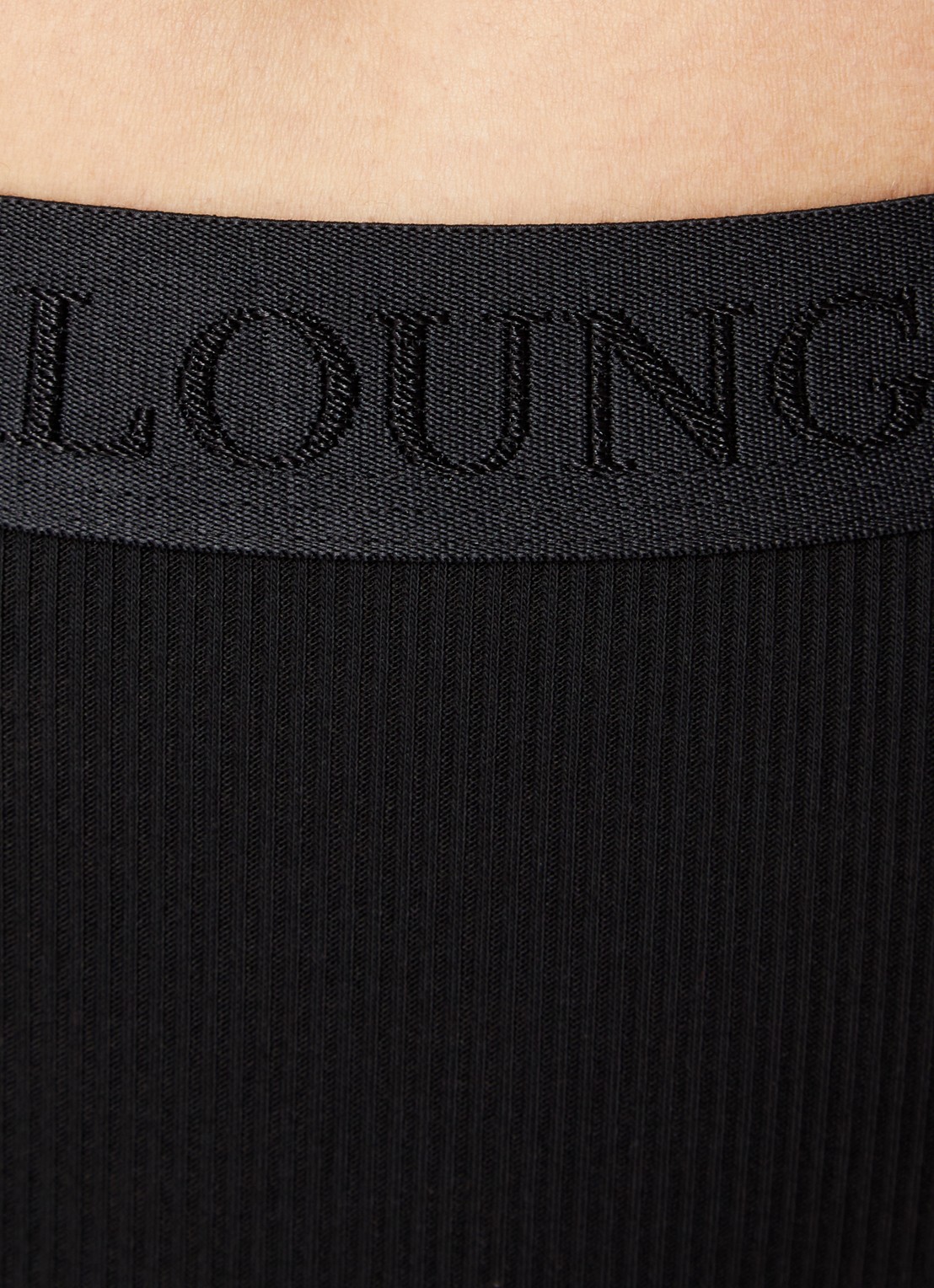 Lounge Tanga met logoband - detail 2 zwart