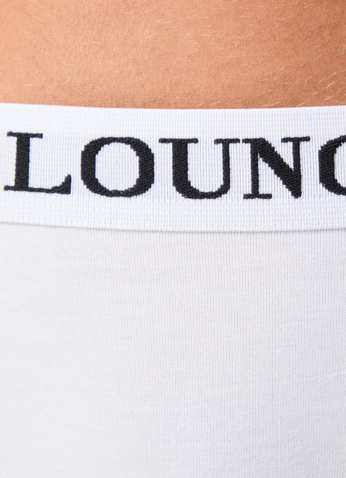 Lounge Tanga met logoband - detail 5 wit