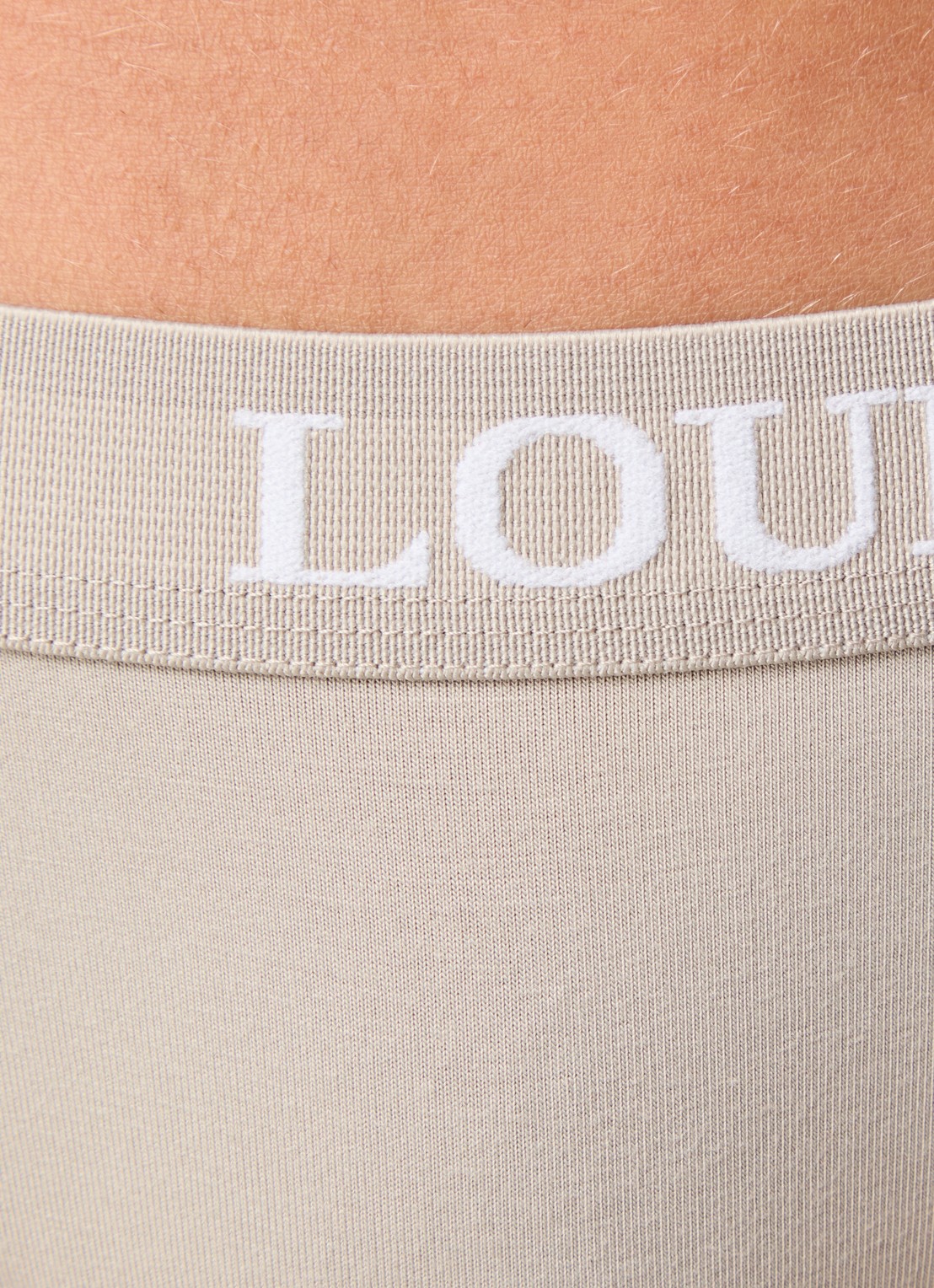 Lounge Tanga met logoband - detail 9 beige