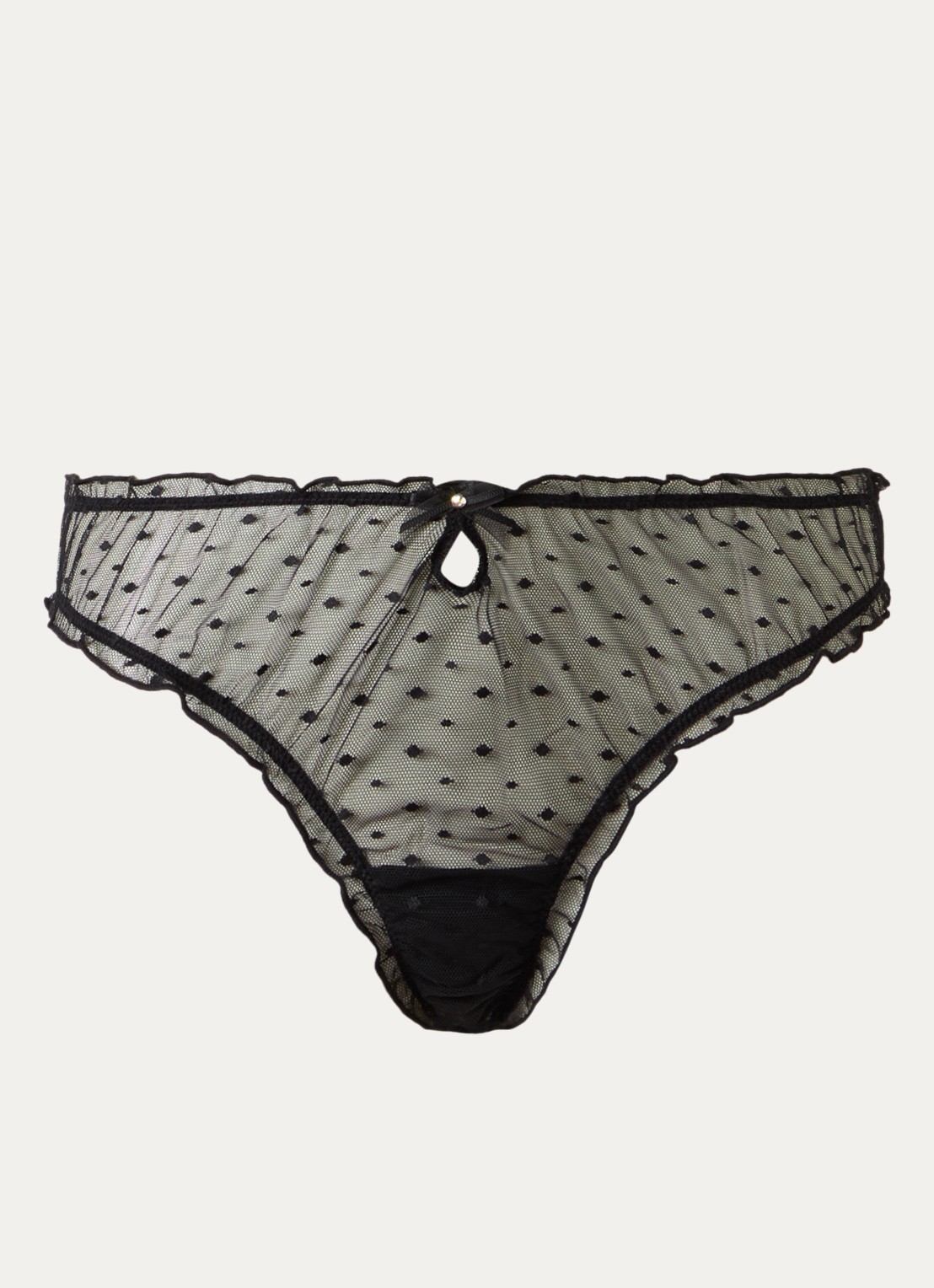 Lounge Tanga van kant - voorkant 2 zwart