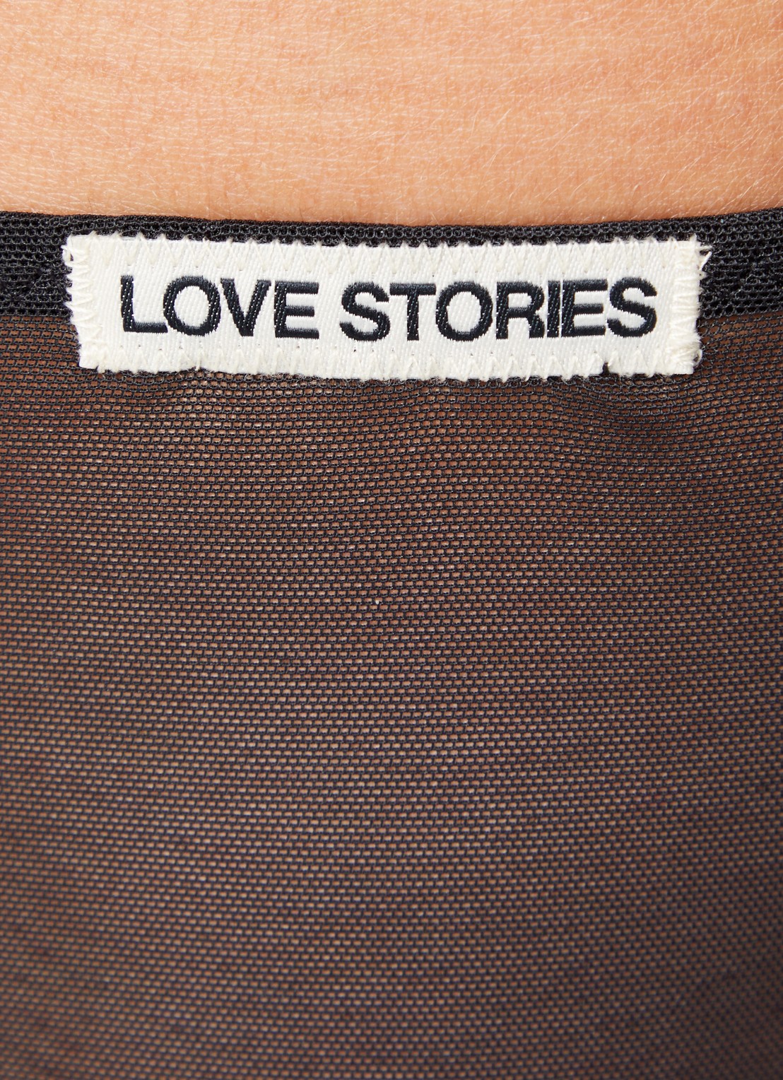 Love Stories Carl tanga van mesh met logo - detail 3 zwart