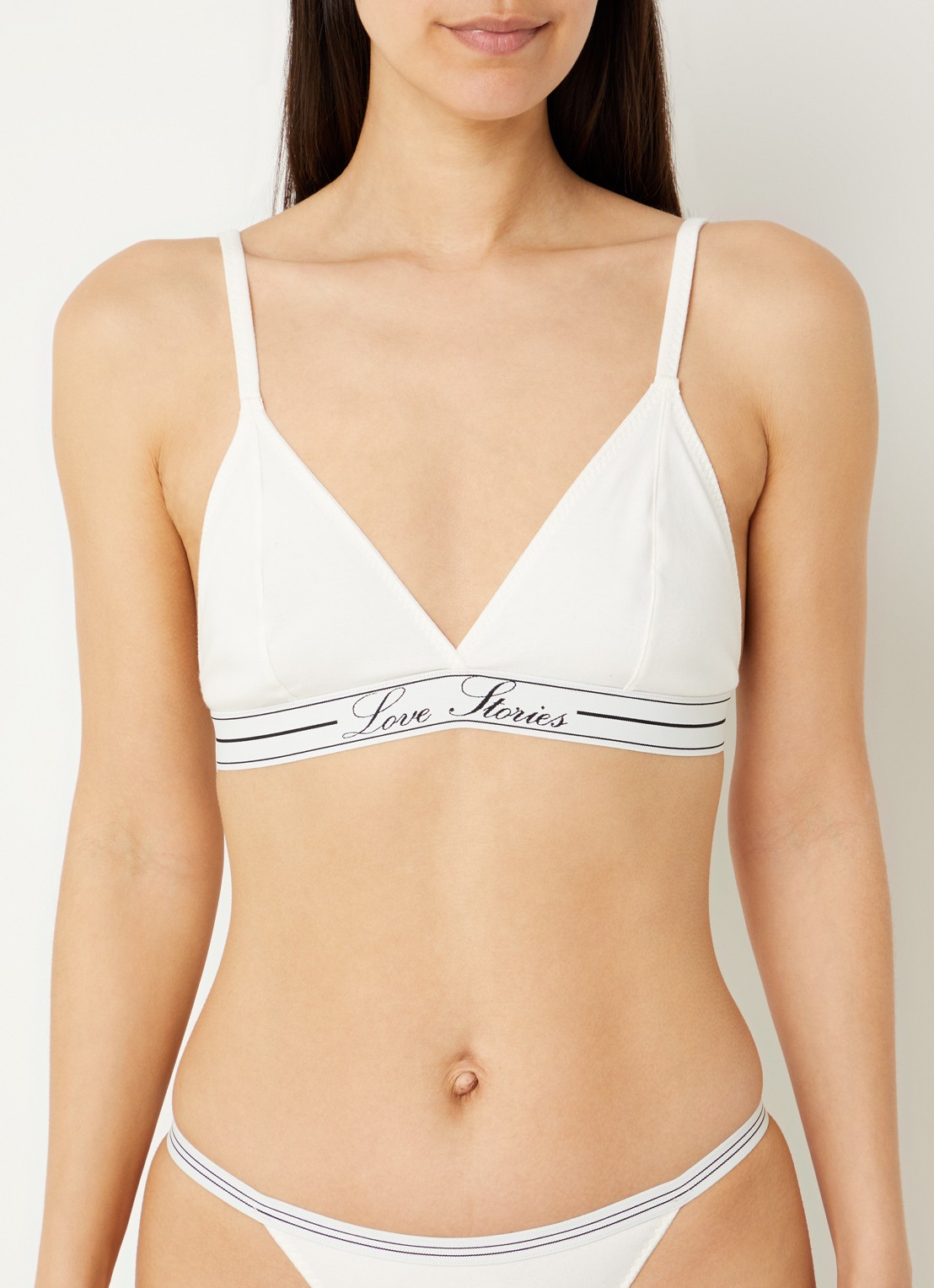 Love Stories Darling bralette met logoband - voorkant 2 gebroken wit