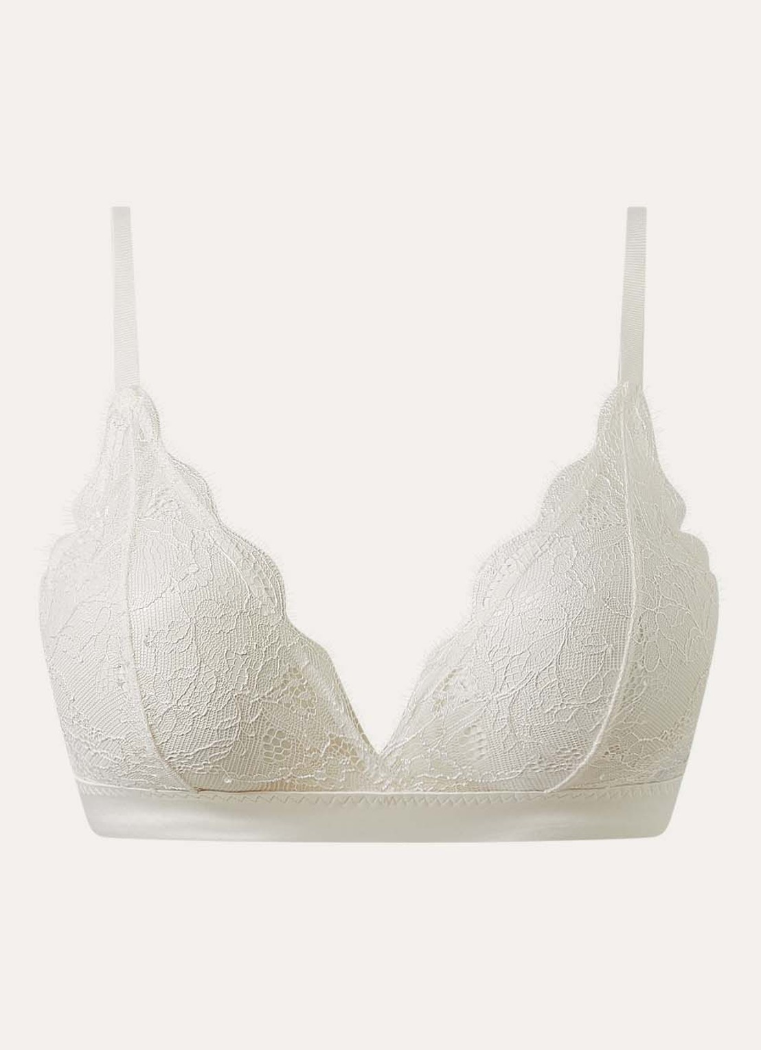 Love Stories Gwen bralette van kant - voorkant wit