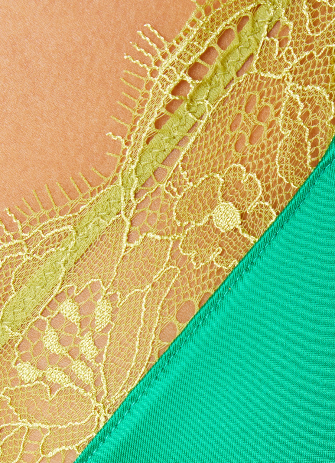 Love Stories Love Lace triangel bh met kant - detail 2 groen