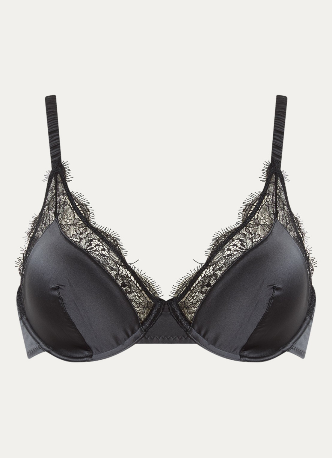 Love Stories Lovely beugel bh van satijn - voorkant zwart
