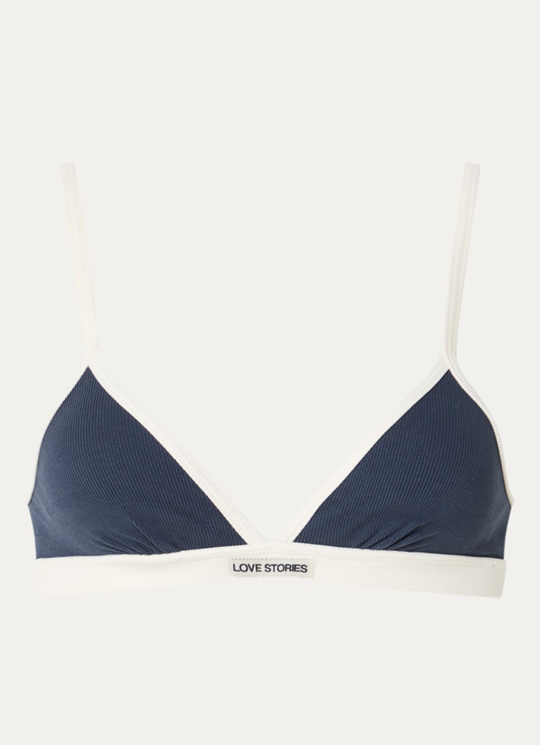 Love Stories Parker bralette met logo - voorkant donkerblauw