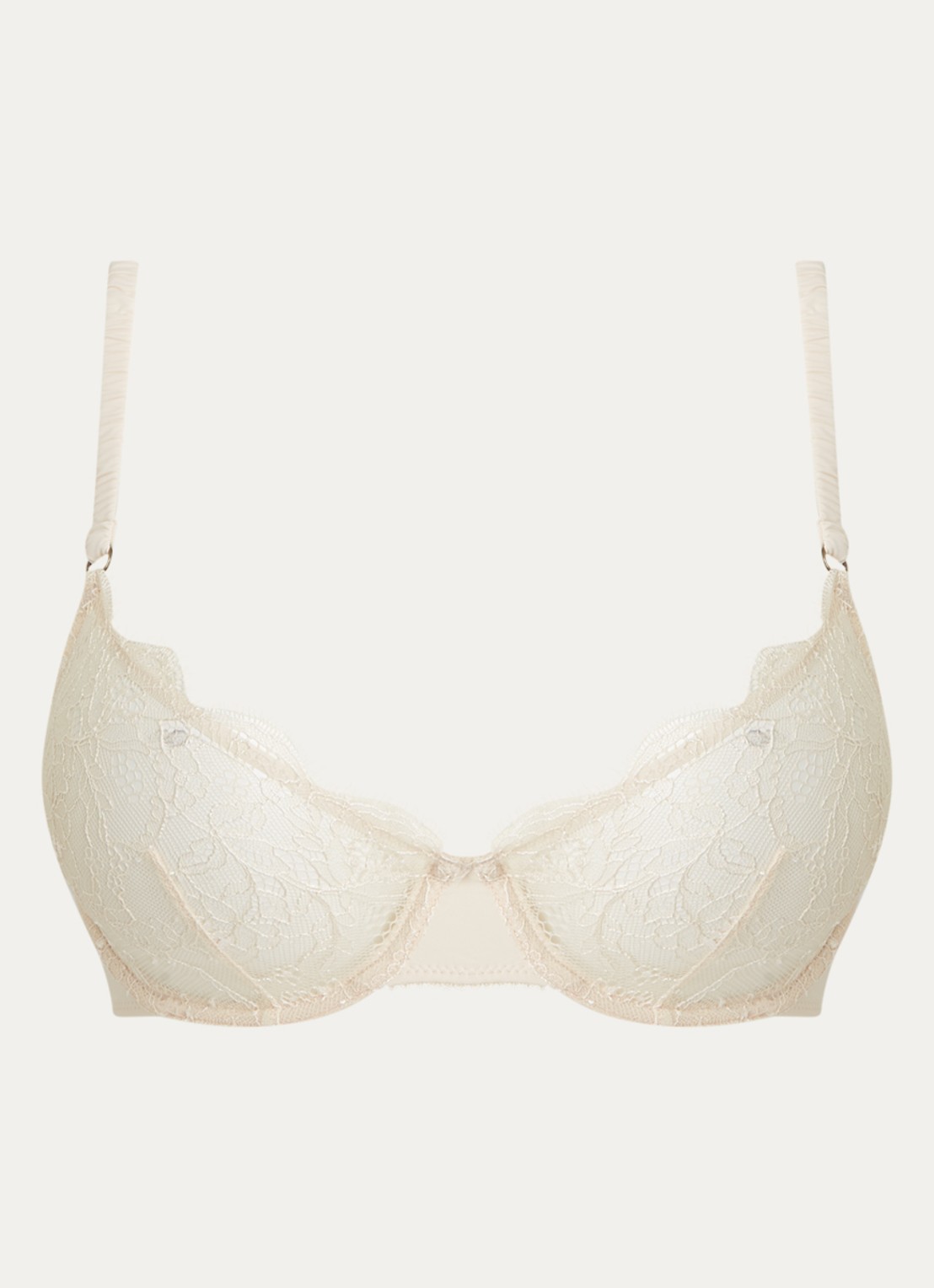 Love Stories Romeo beugel bh van kant - voorkant 2 creme