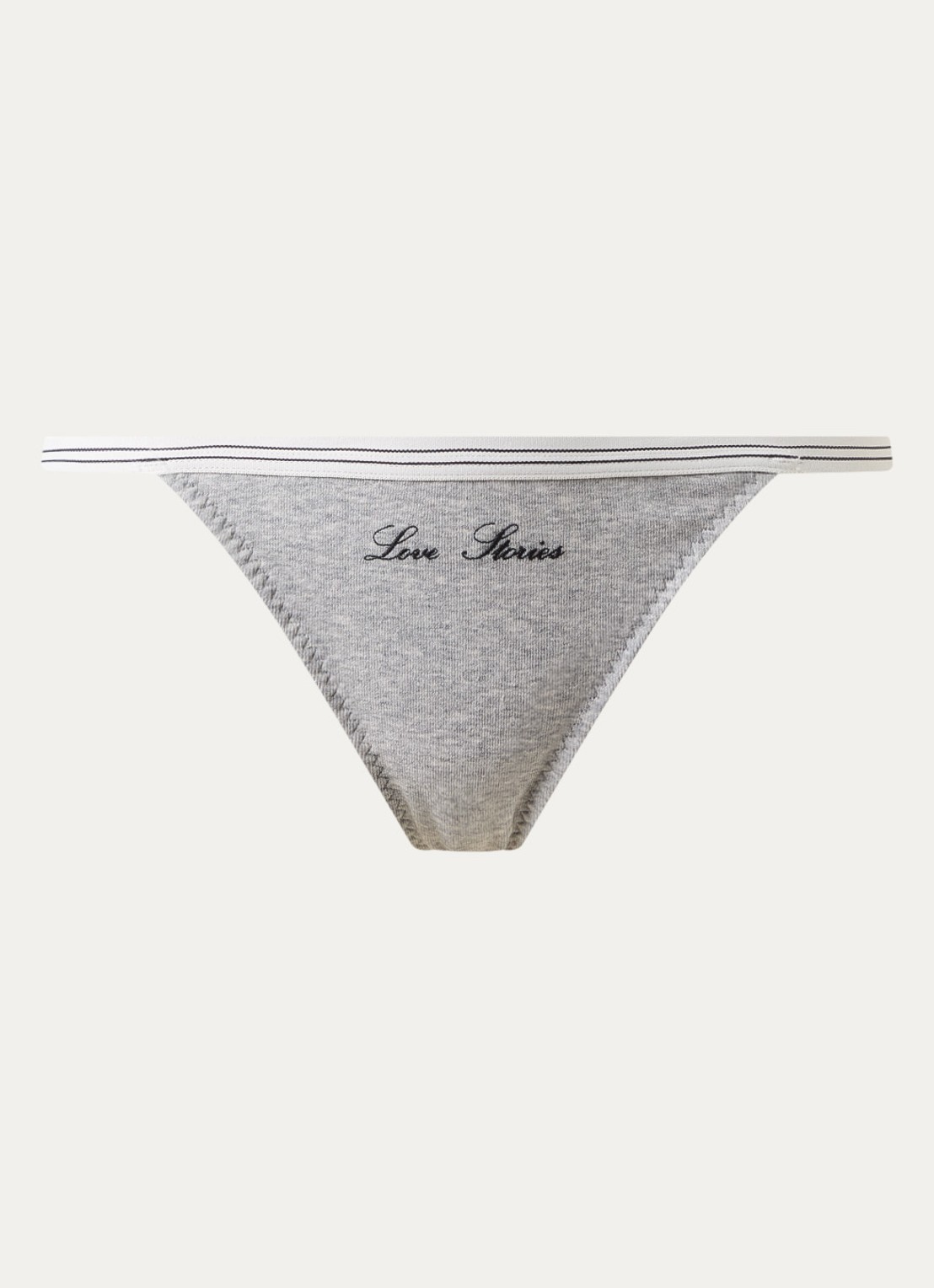 Love Stories Roomie string met logo - voorkant 2 grijsmele