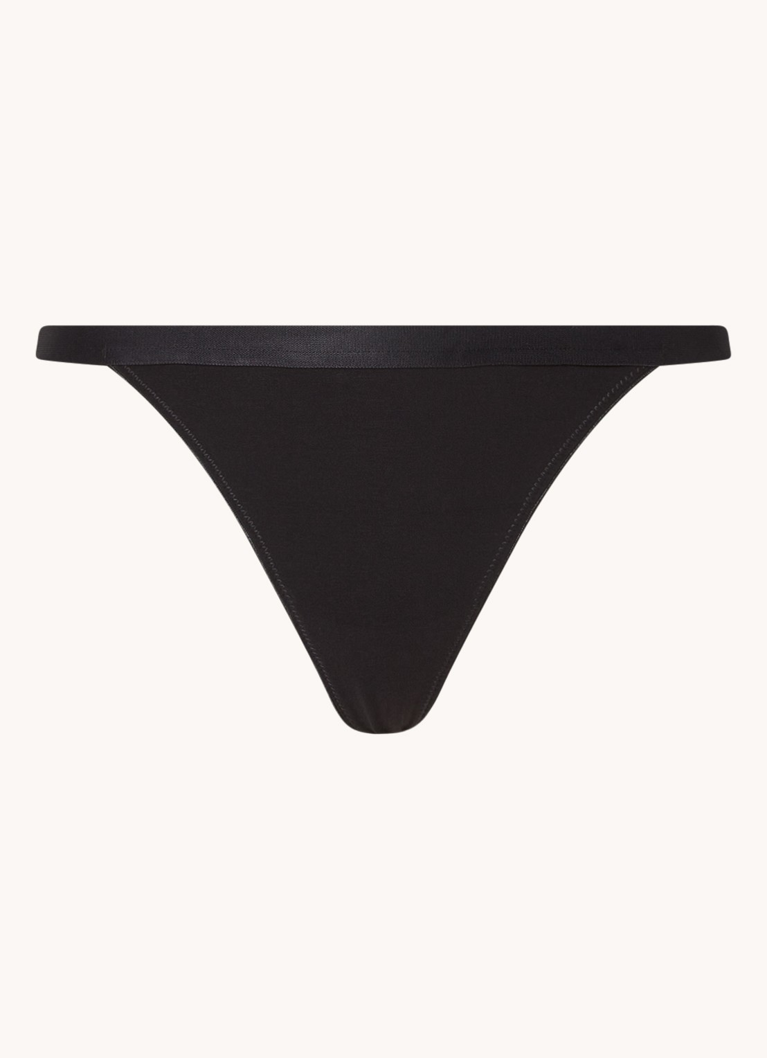 Love Stories Roomservice string met kant - voorkant 2 zwart