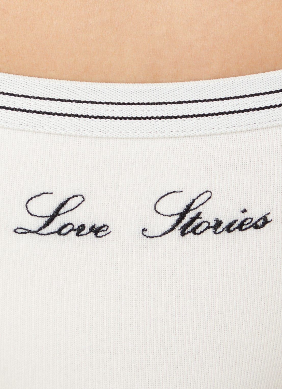 Love Stories Roomservice string met logo - detail 4 gebroken wit