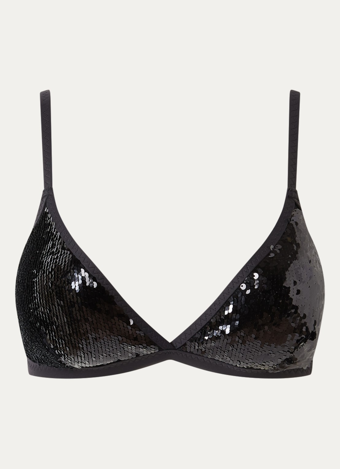 Love Stories Uma bralette met pailletten - voorkant 3 zwart