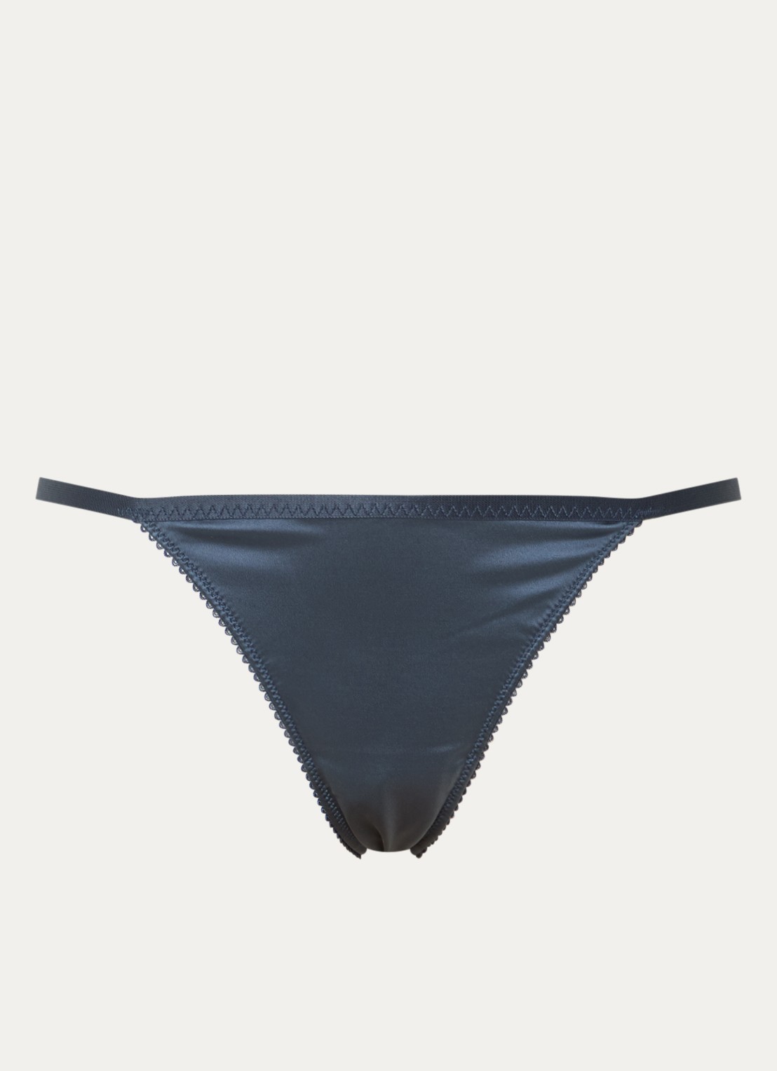 Love Stories Wild Rose tanga van kant - voorkant donkerblauw