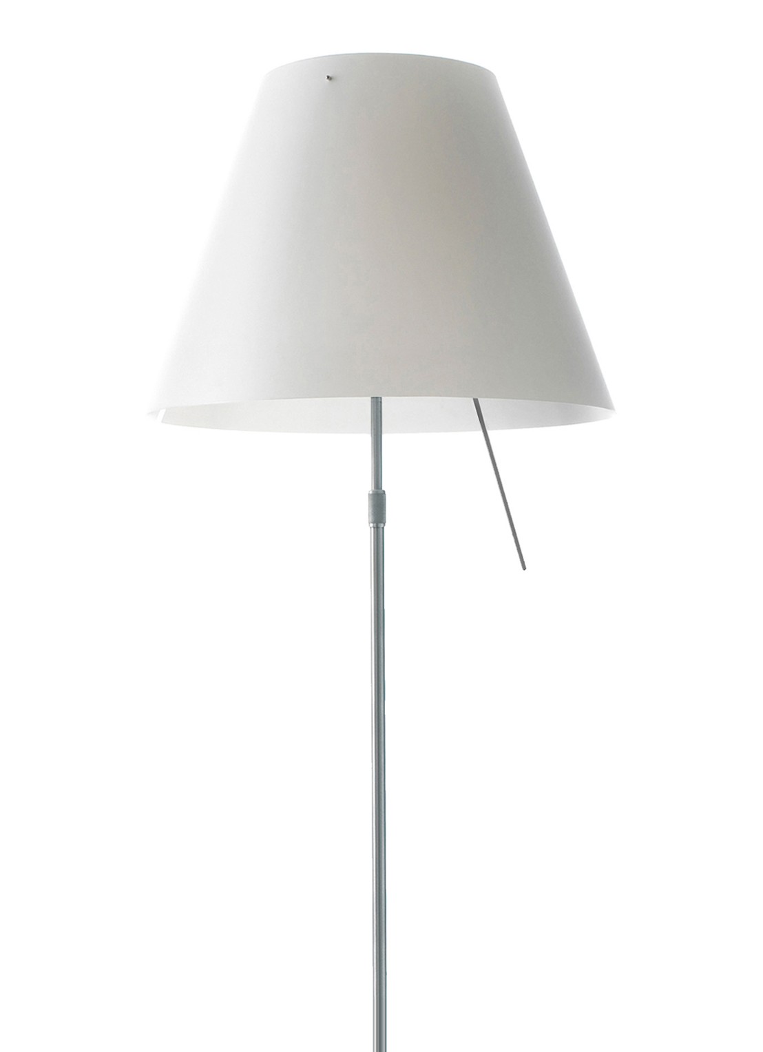 Luceplan Costanza vloerlamp telescopisch met dimmer en diffuser 160 x Ø40 cm - detail 5 wit