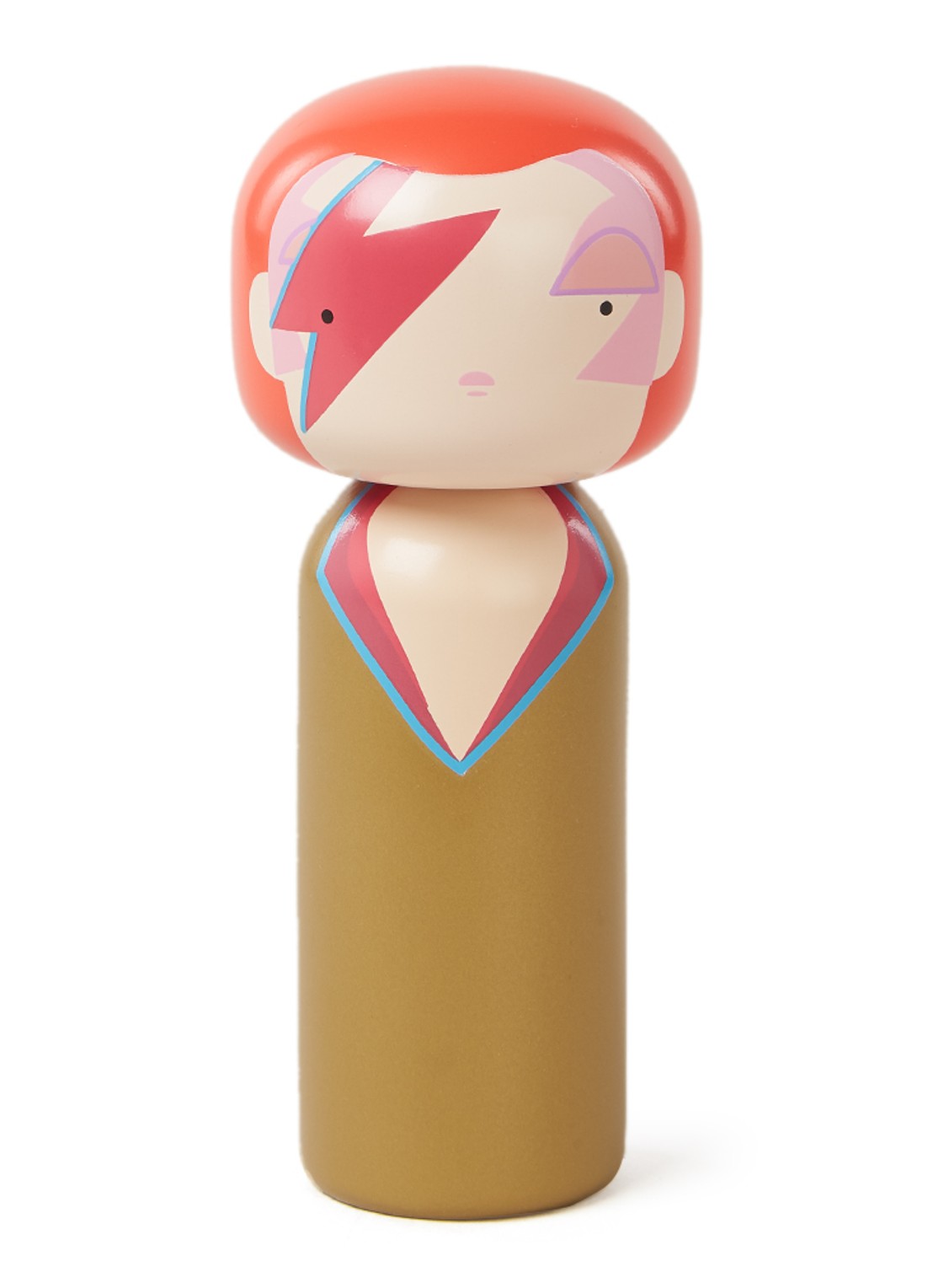 Lucie Kaas Aladdin Sane Kokeshi Doll 14,5 cm - voorkant mosterd