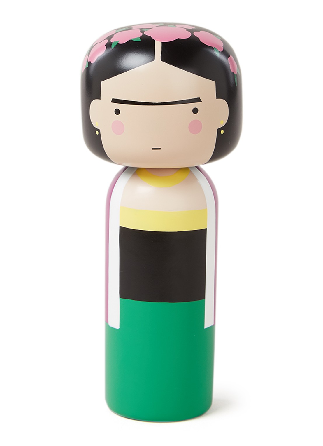 Lucie Kaas Frida Kokeshi Doll 14,5 cm - voorkant zeegroen