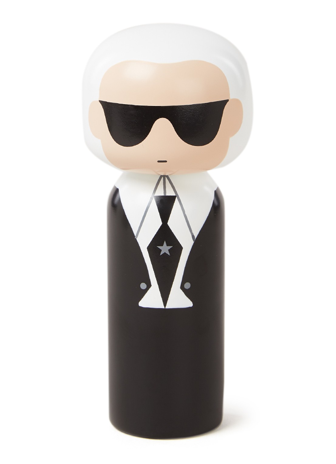Lucie Kaas Karl Kokeshi Doll 14,5 cm - voorkant zwart