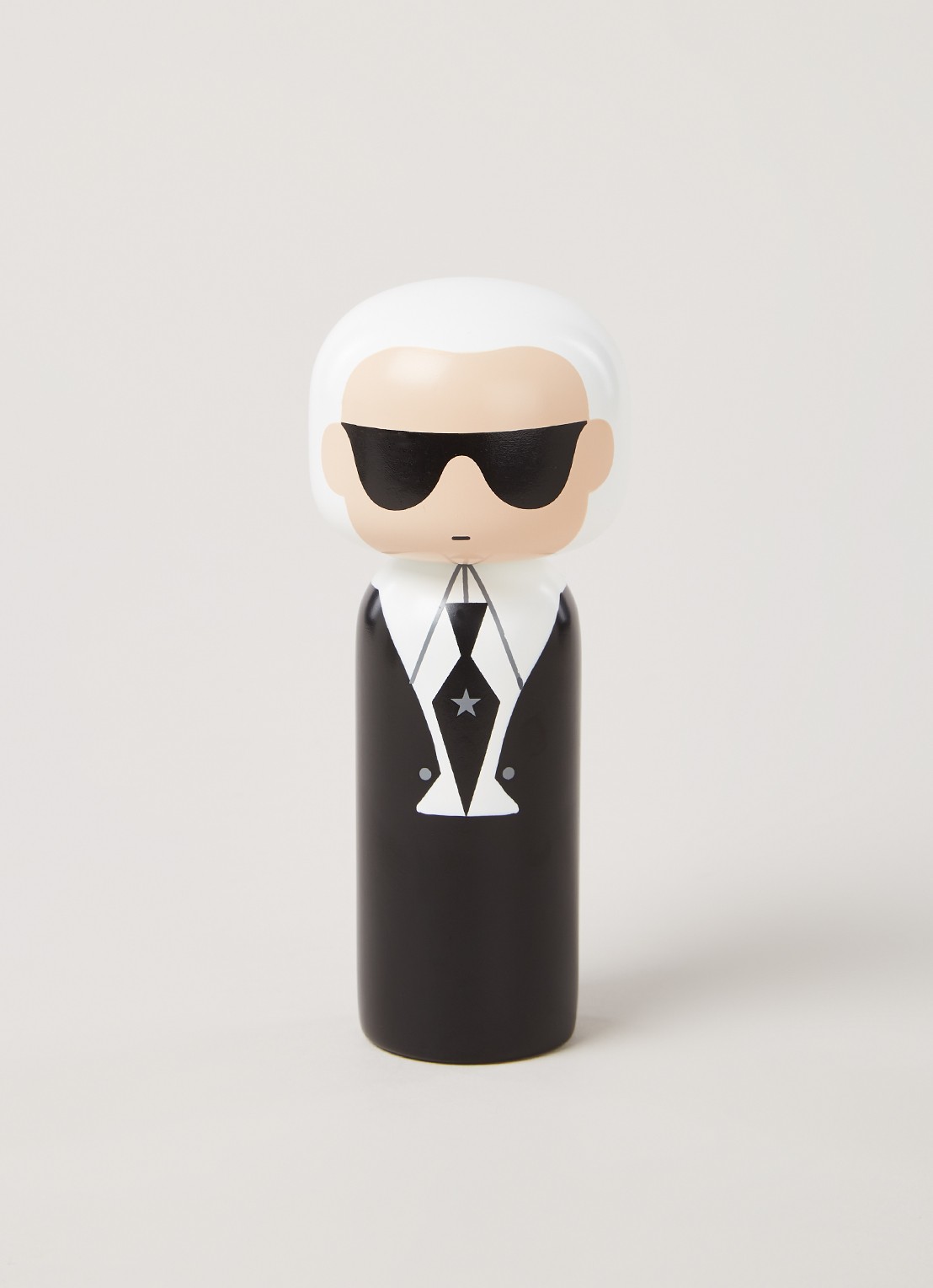 Lucie Kaas Karl Kokeshi Doll 14,5 cm - voorkant 2 zwart