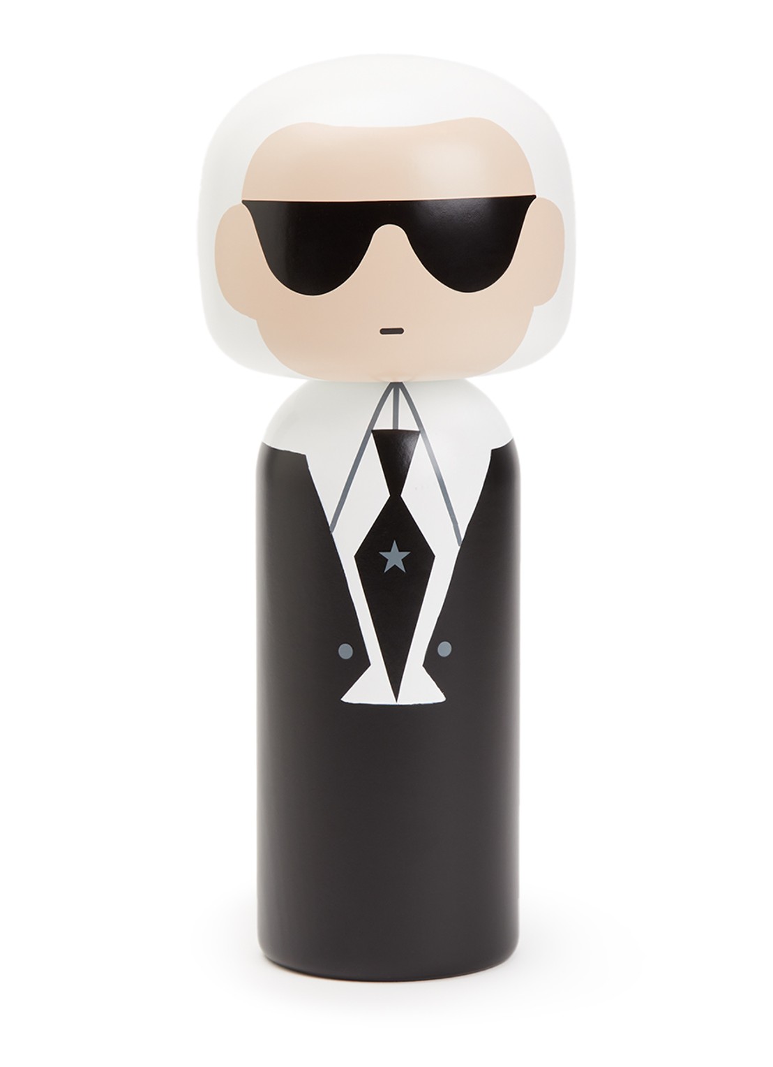 Lucie Kaas Karl Kokeshi Doll 30 cm - voorkant zwart