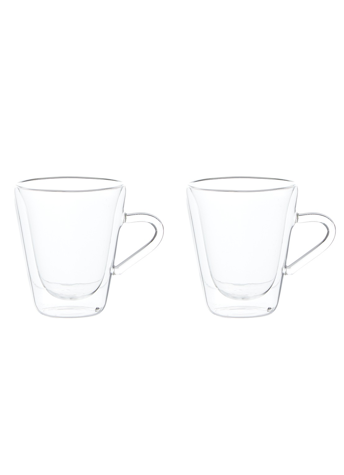 Luigi Bormioli Accademia dubbelwandig espressokopje 10,5 cl set van 2 - voorkant 2 transparant