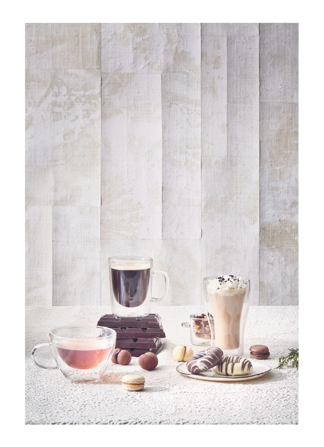Luigi Bormioli Accademia dubbelwandig latte macchiato glas 34 cl set van 2 - detail 3 transparant