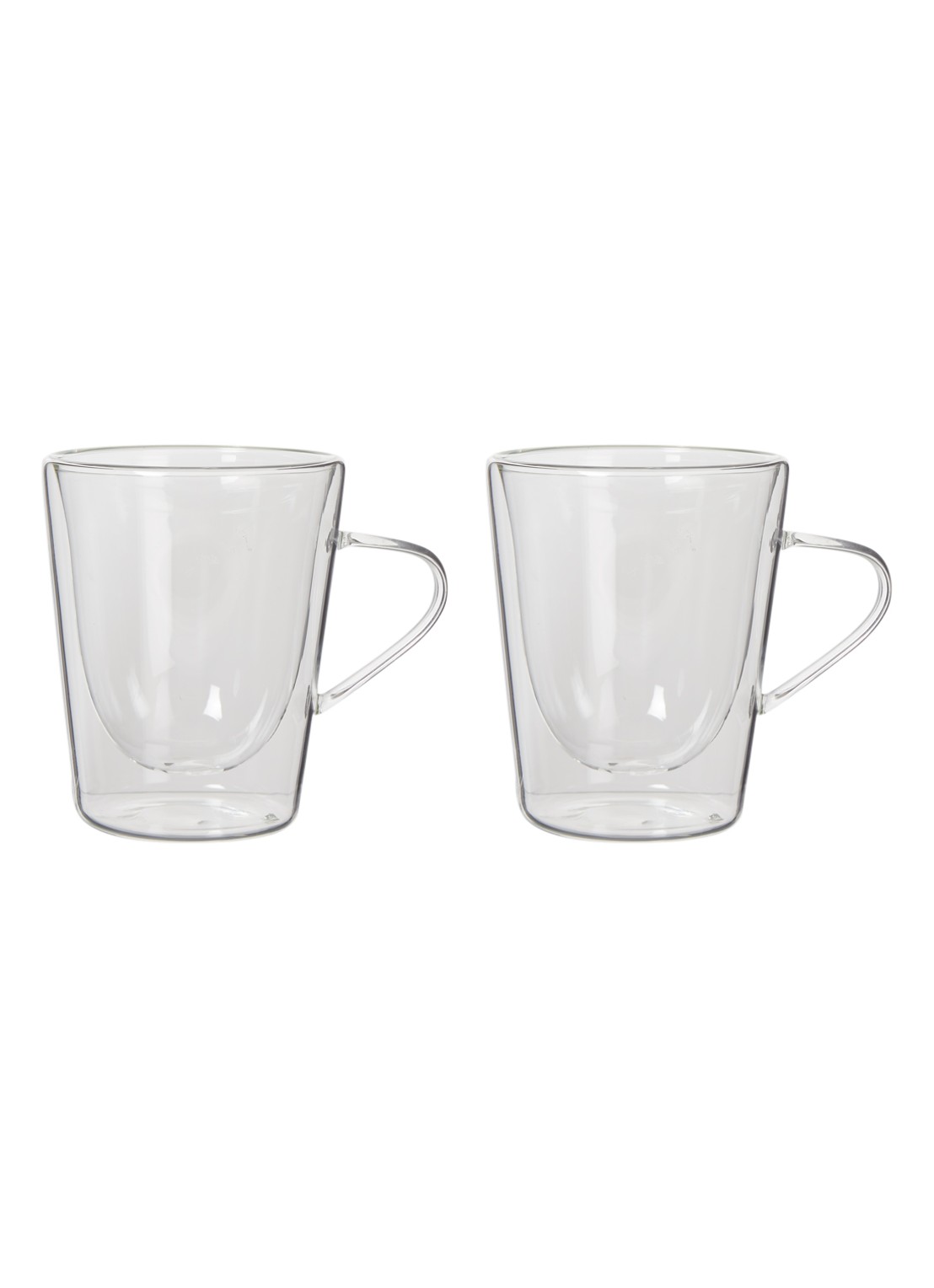 Luigi Bormioli Accademia dubbelwandig theeglas 22 cl set van 2 - voorkant transparant