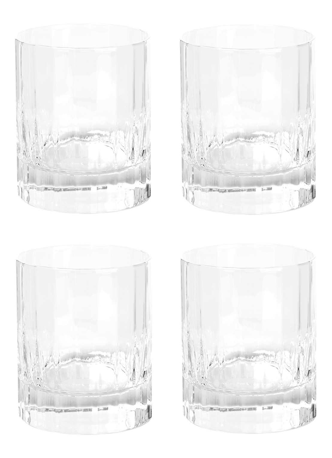 Luigi Bormioli Bach whiskeyglas 33,5 cl set van 6 - voorkant 2 transparant