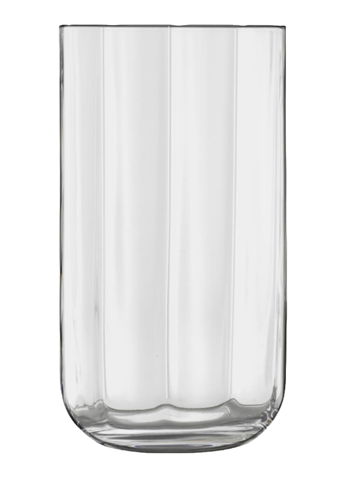 Luigi Bormioli Jazz longdrinkglas 45 cl set van 4 - voorkant transparant