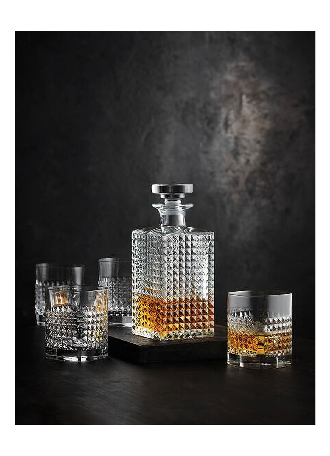 Luigi Bormioli Mixology Elixir Whiskyset 5-delig - detail transparant