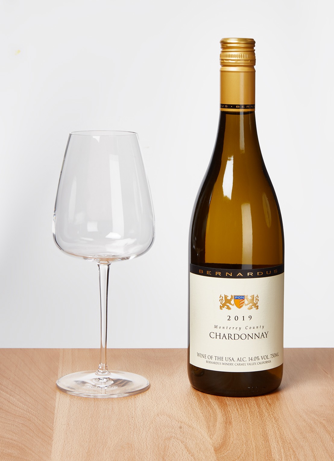 Luigi Bormioli Talismano Chardonnay witte wijnglas 45 cl set van 4 - voorkant 3 transparant