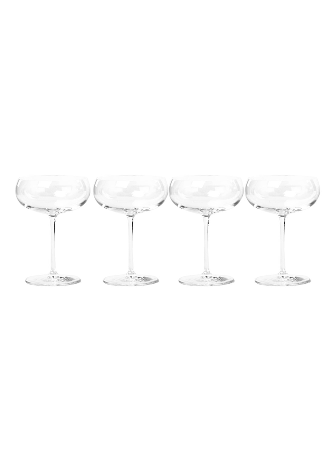 Luigi Bormioli Talismano Old Martini cocktailglas 30 cl set van 4 - voorkant transparant