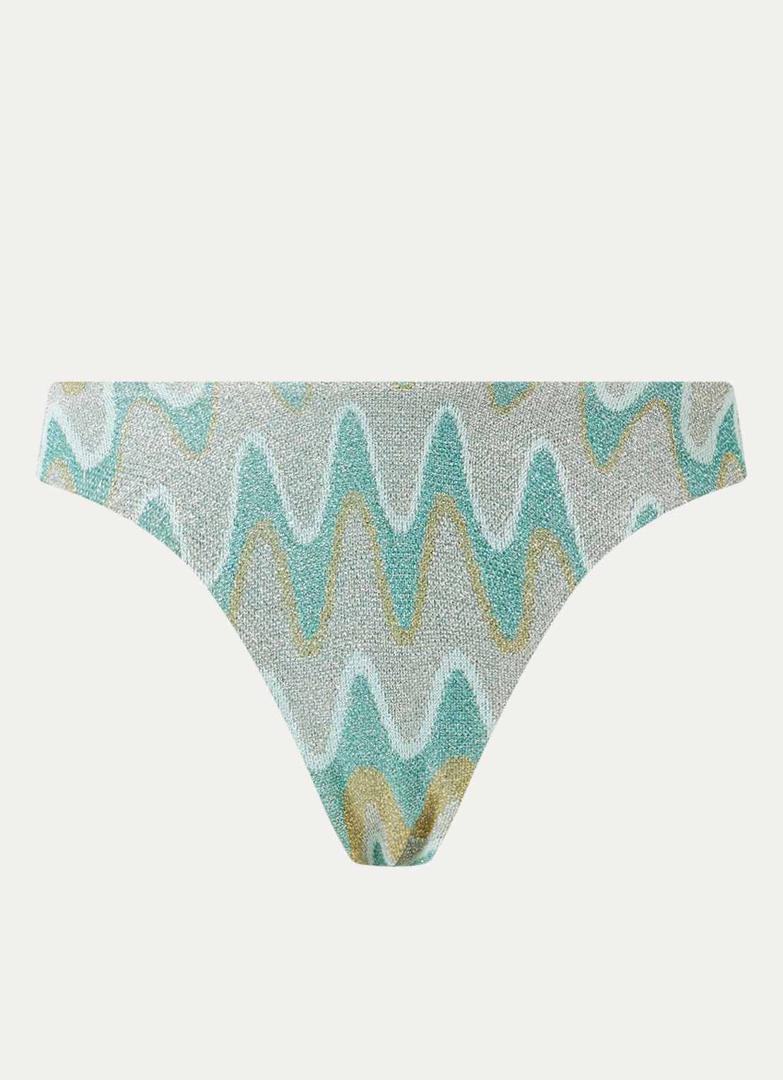 Luli Fama Bikinislip met lurex - voorkant mint