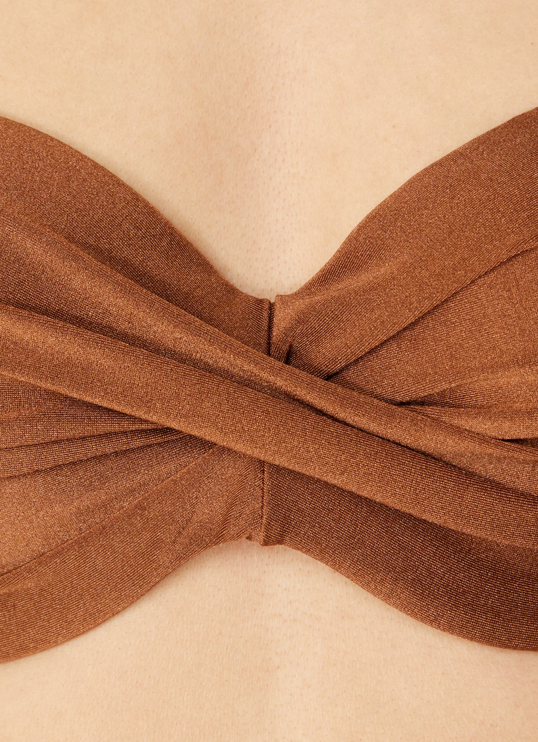 Luli Fama Push up bandeau bikinitop met beugelondersteuning  - detail 6 bruin