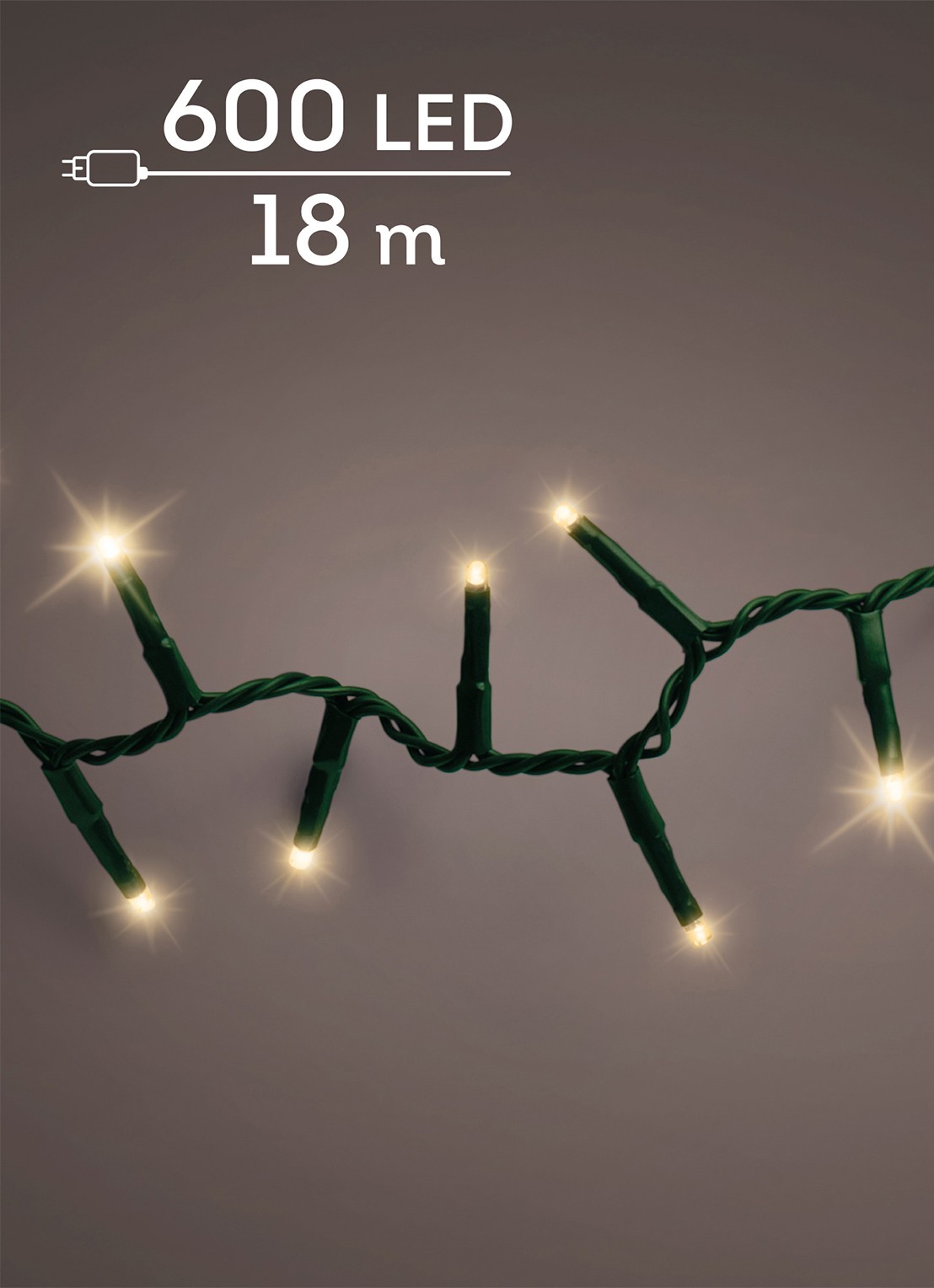 Lumineo Compact lichtslinger 18 meter - voorkant zwart