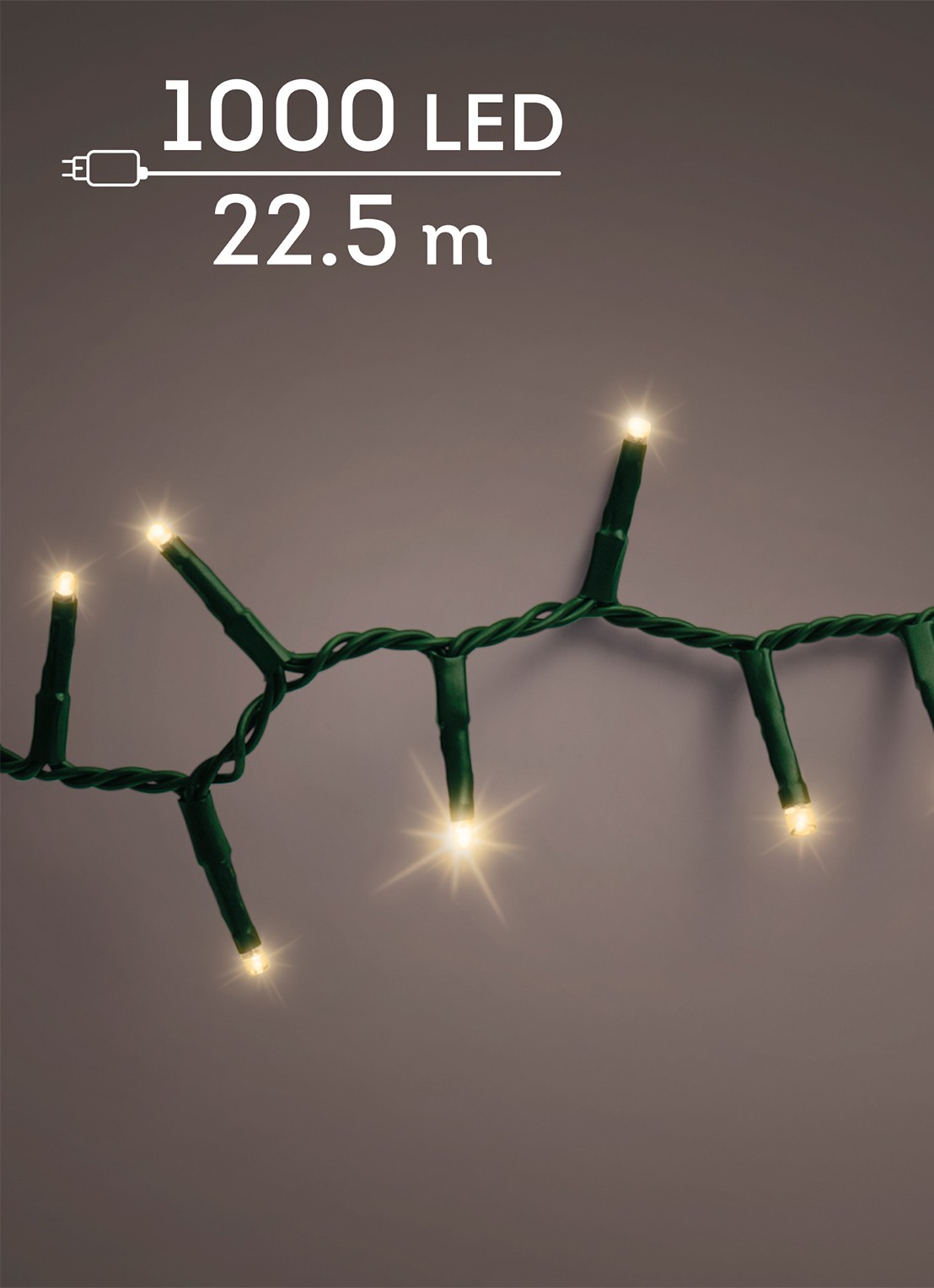 Lumineo Compact lichtslinger 22,5 cm - voorkant zwart