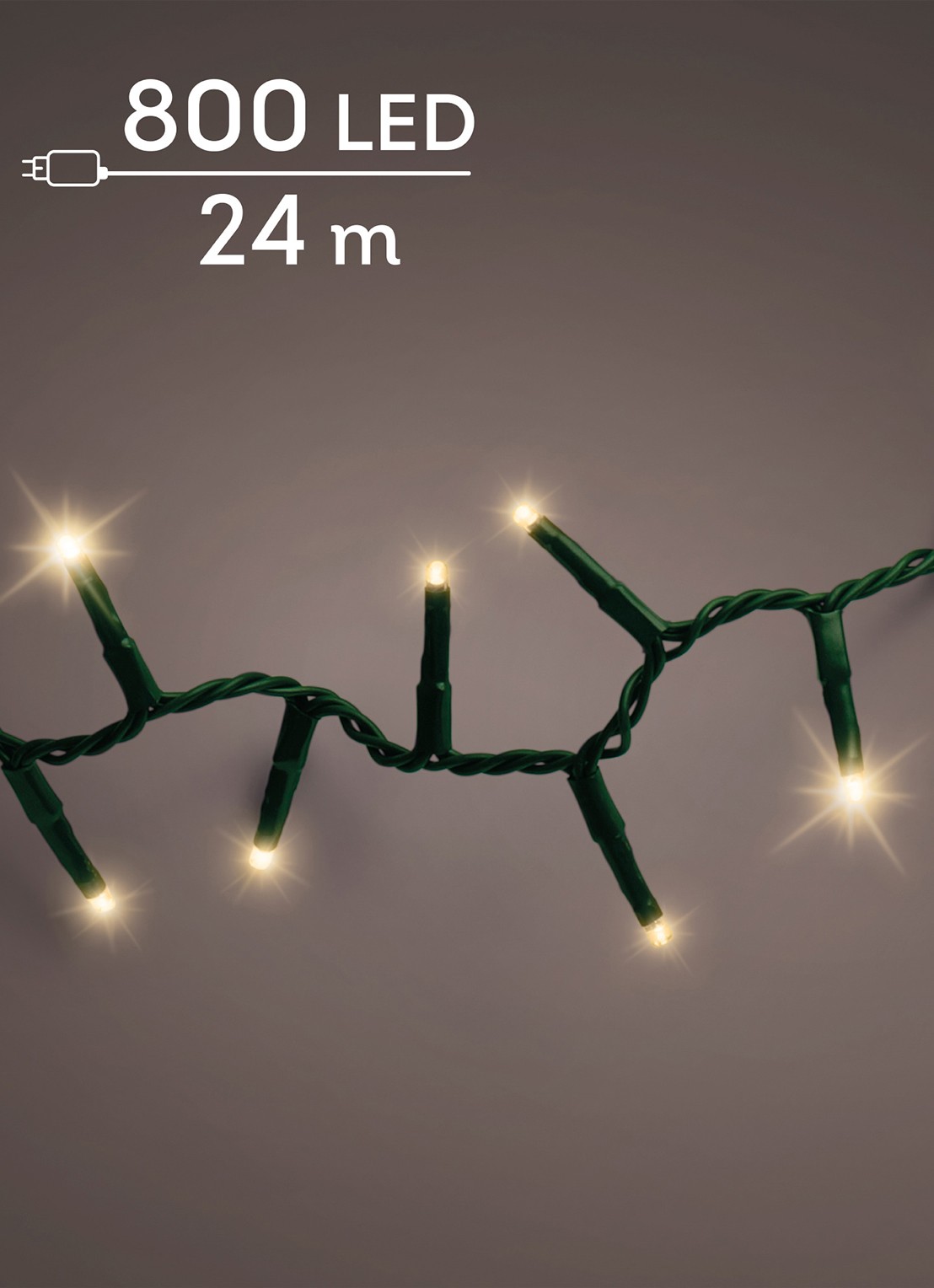 Lumineo Compact lichtslinger 24 meter - voorkant zwart