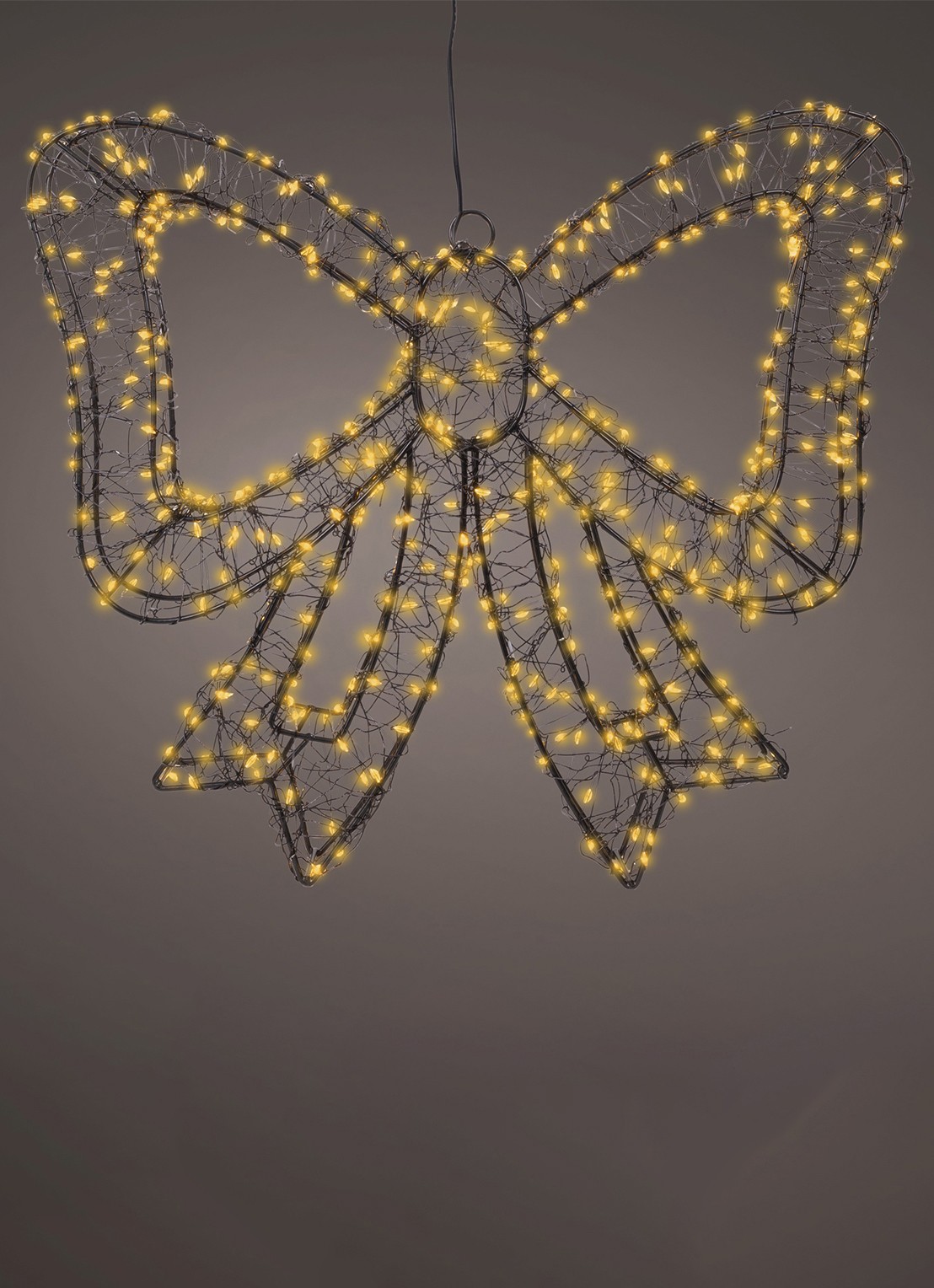 Lumineo Strik lichtfiguur 34 cm - voorkant zwart