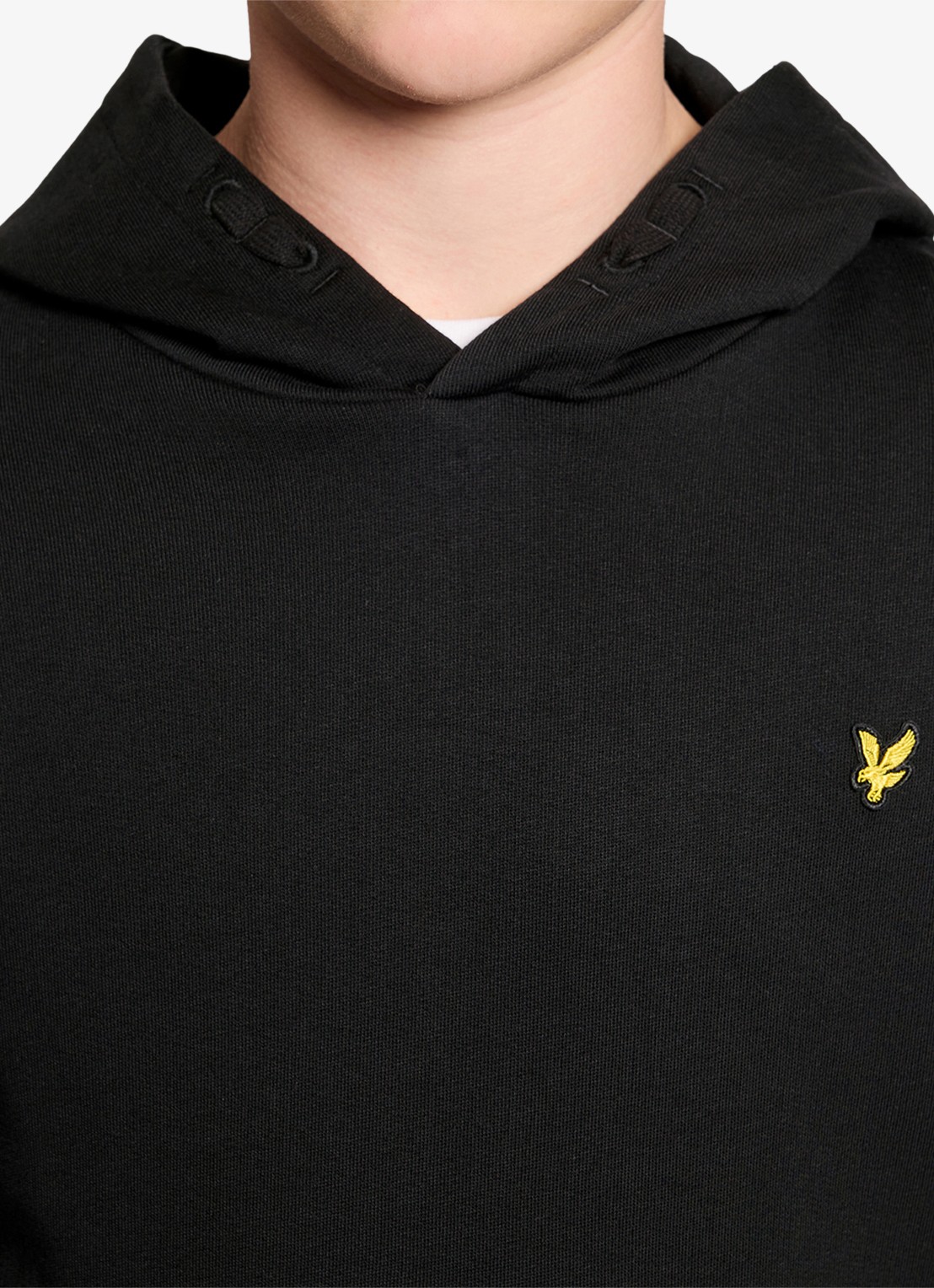 Lyle & Scott Classic hoodie met logoborduring - detail 3 zwart