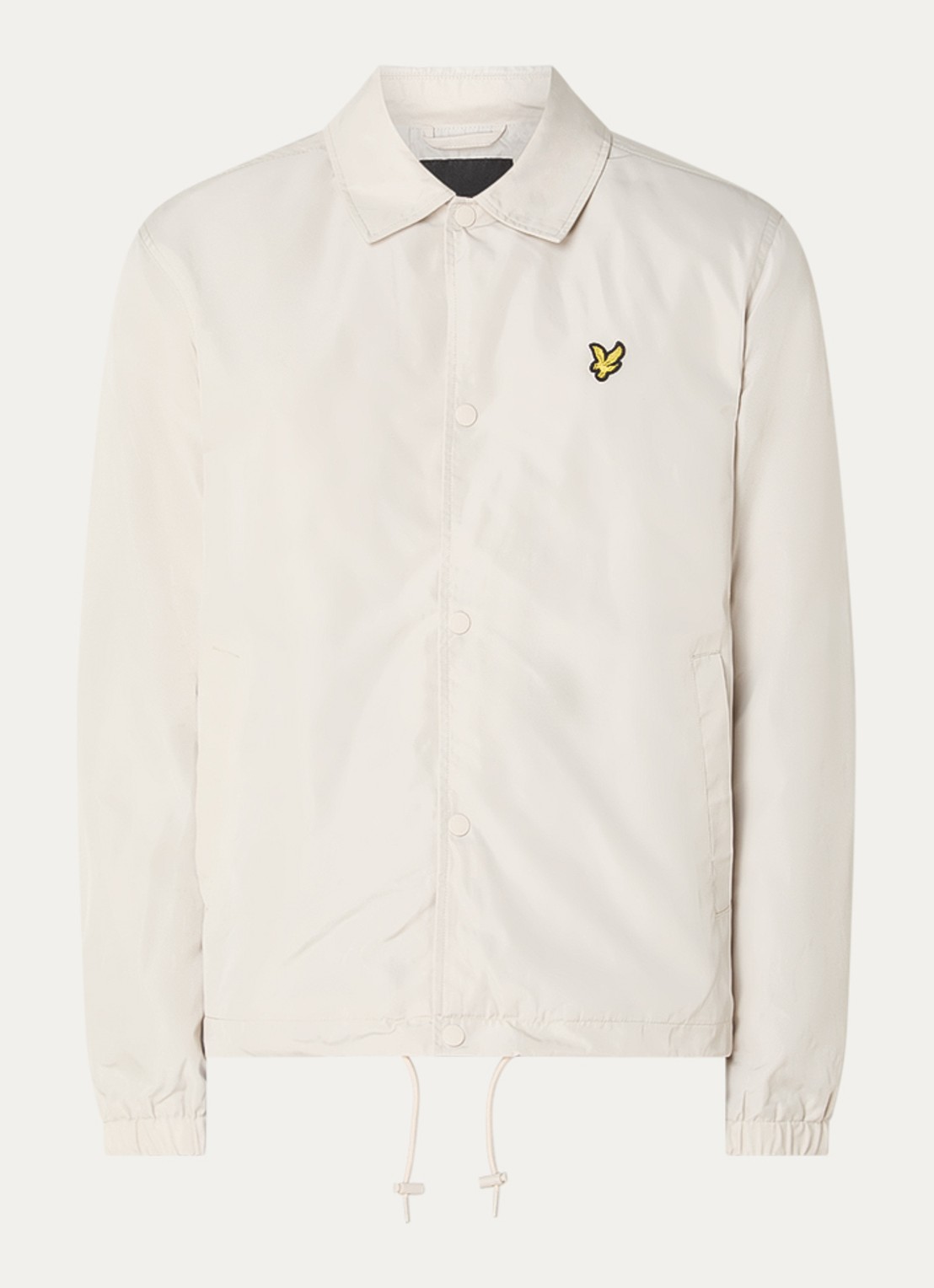 Lyle & Scott Coach jack met steekzakken - voorkant 2 creme
