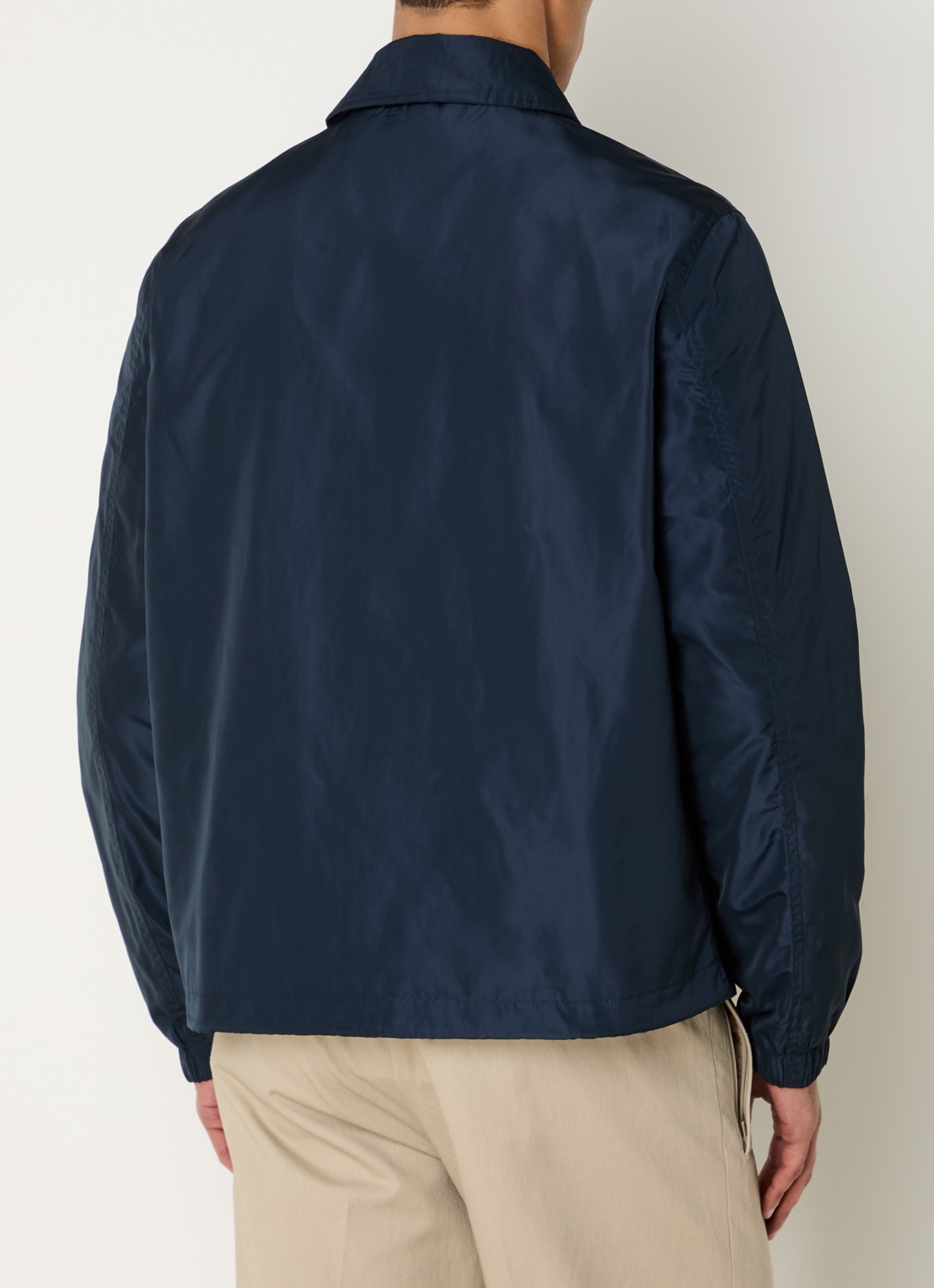 Lyle & Scott Coach jack met steekzakken - achterkant 4 donkerblauw