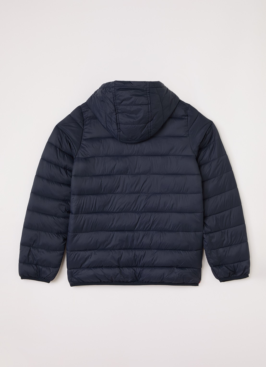 Lyle & Scott Gewatteerd jack met logoborduring - achterkant 3 donkerblauw