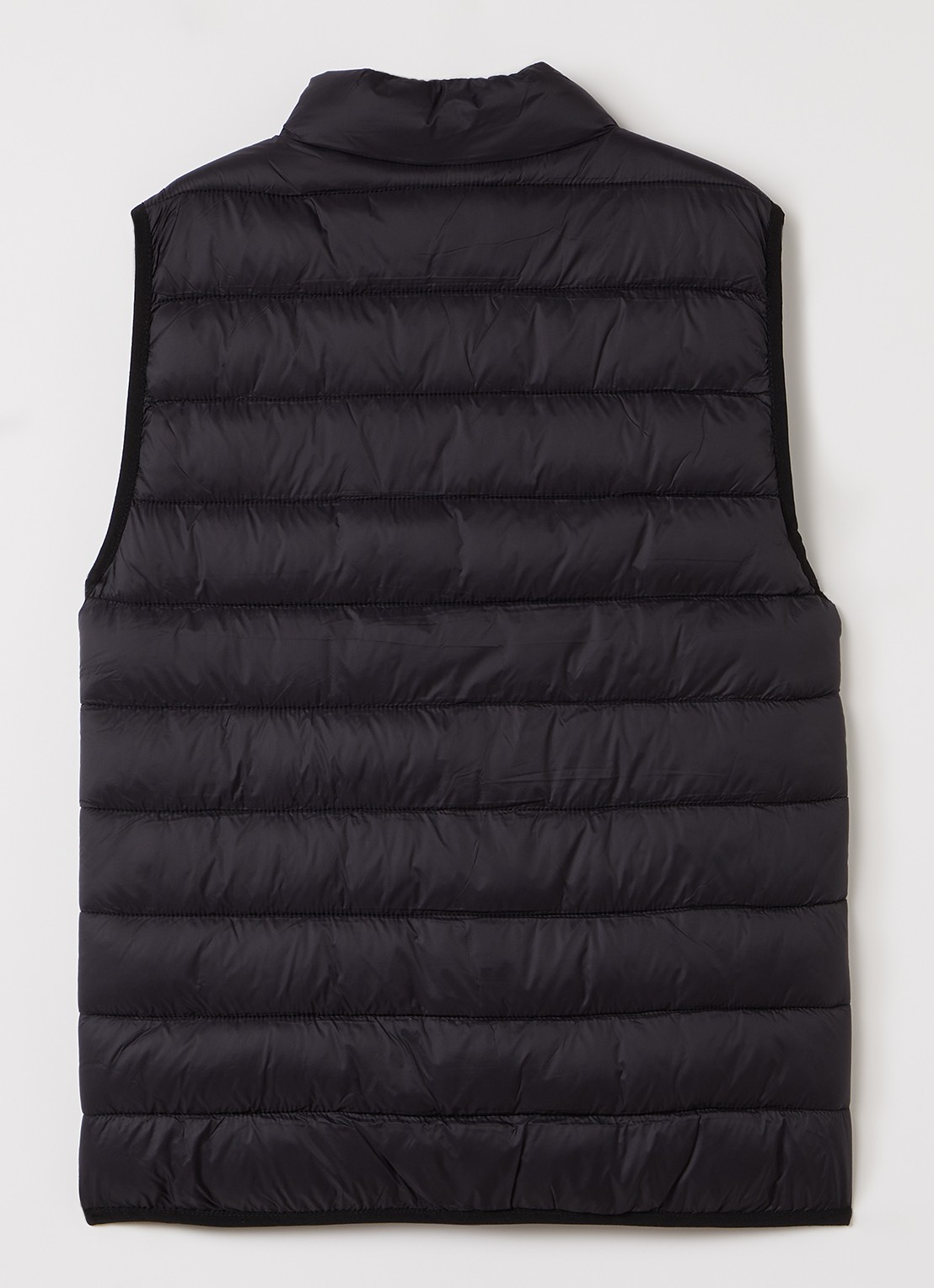 Lyle & Scott Gewatteerde bodywarmer met logo - achterkant 3 zwart