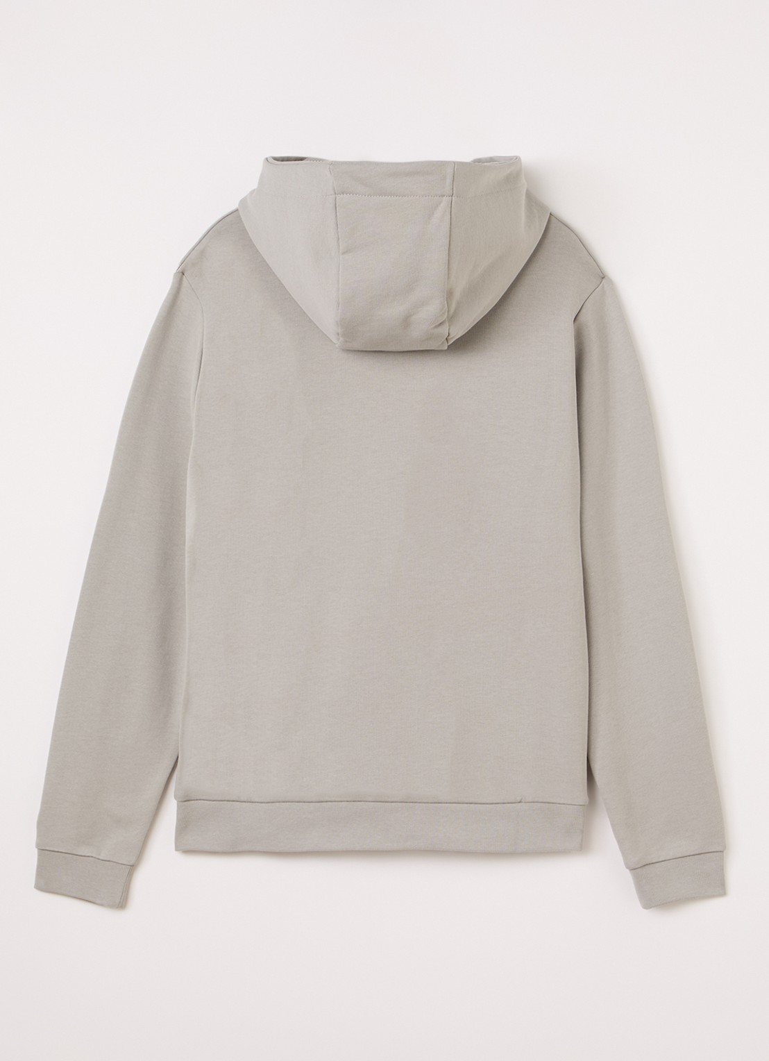 Lyle & Scott Hoodie met logo - voorkant 2 grijs