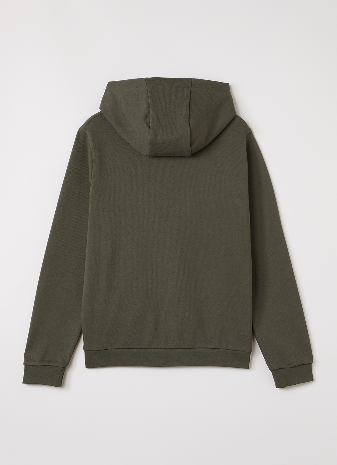 Lyle & Scott Hoodie met logoborduring - voorkant 3 legergroen