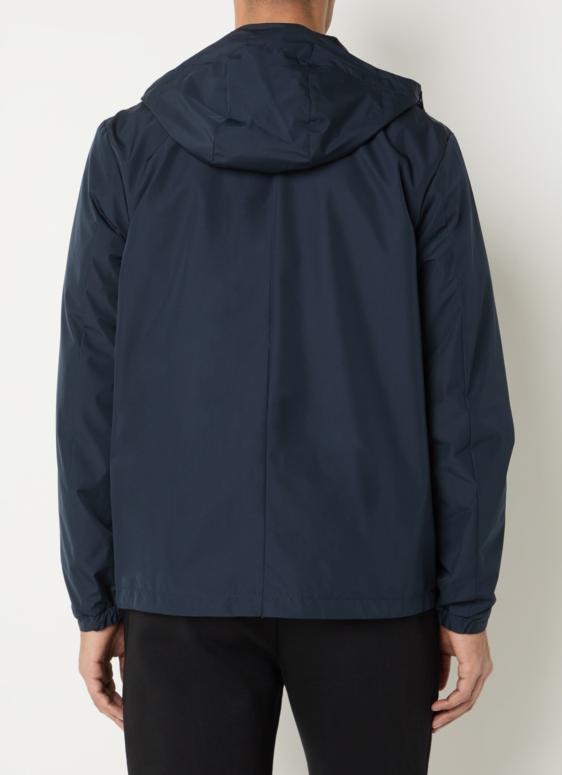 Lyle & Scott Jack met logo en capuchon - achterkant 2 donkerblauw