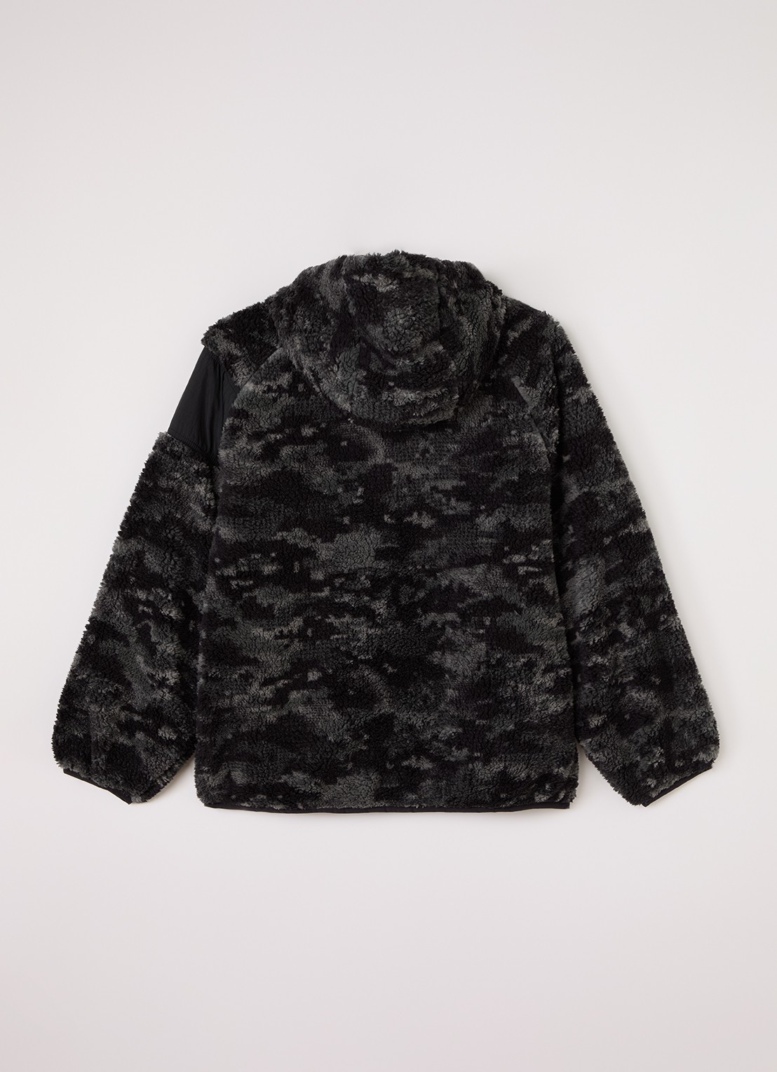 Lyle & Scott Jack van teddy met capuchon - achterkant 3 antraciet