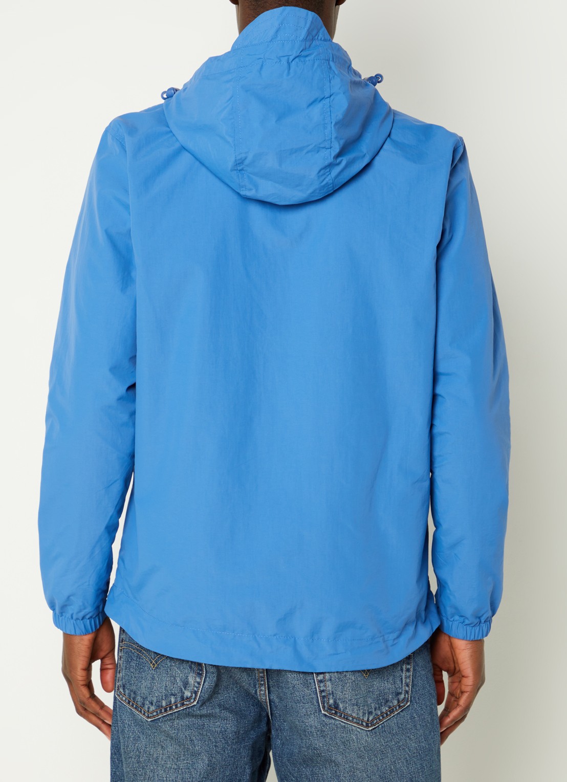 Lyle & Scott Lichtgewicht jack met capuchon - achterkant 2 blauw