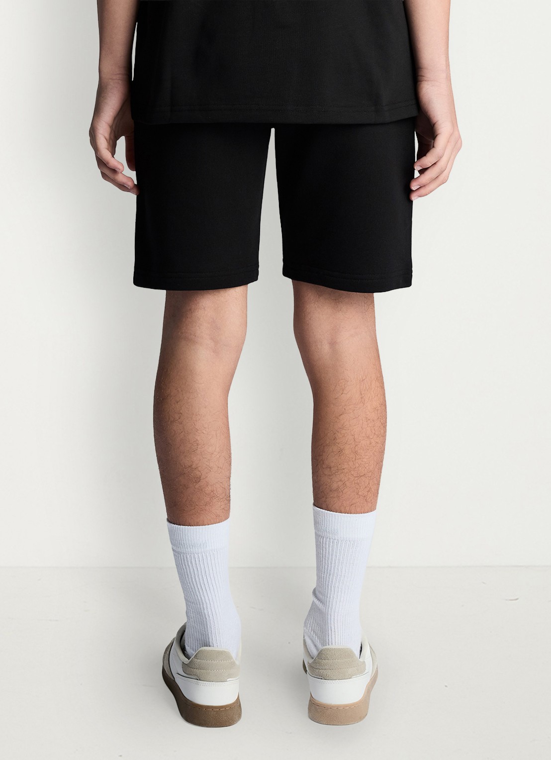Lyle & Scott Loose fit korte joggingbroek met steekzakken - achterkant 3 zwart