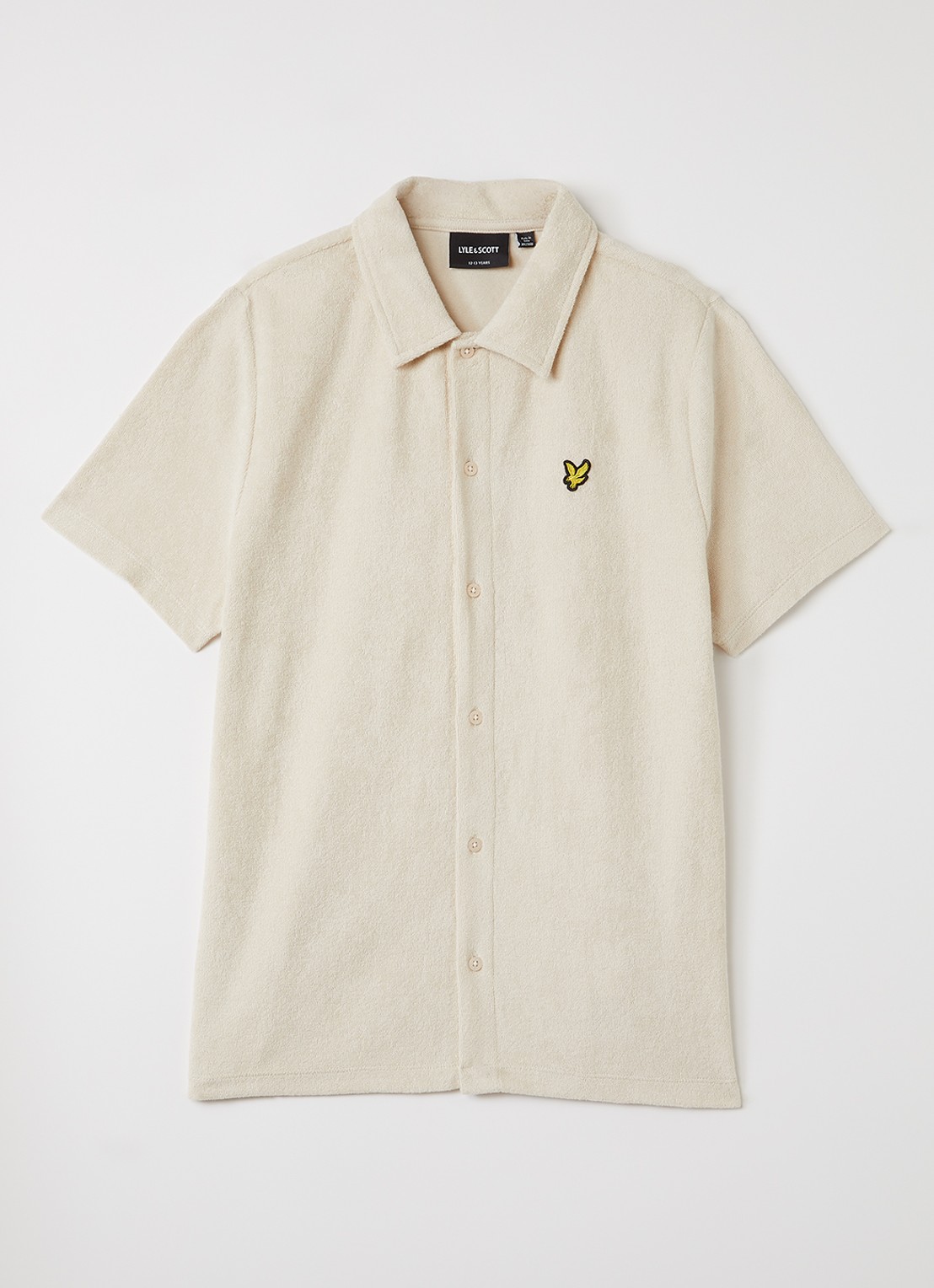 Lyle & Scott Overhemd met logo  - voorkant 2 beige