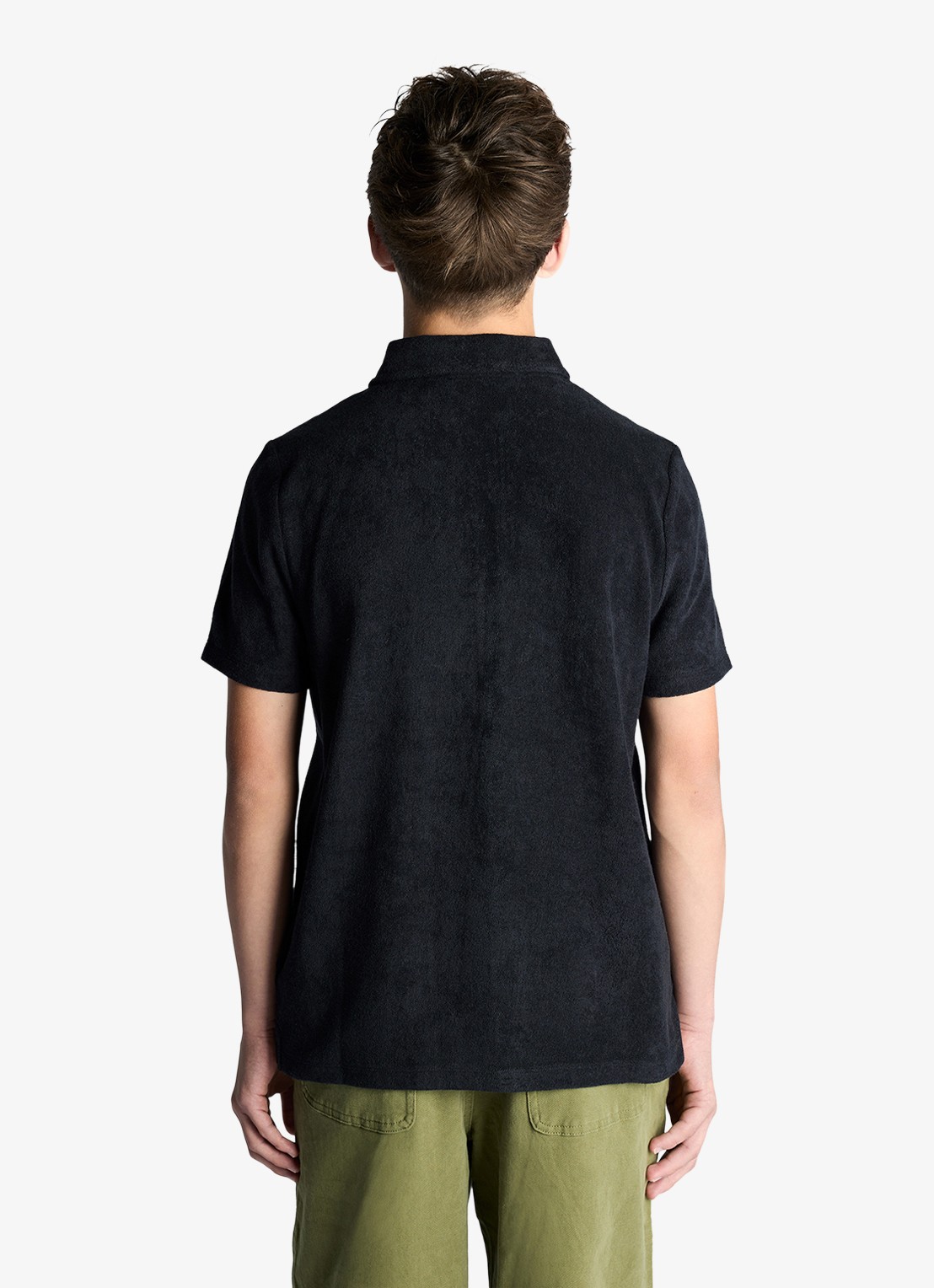 Lyle & Scott Overhemd met logo  - achterkant donkerblauw