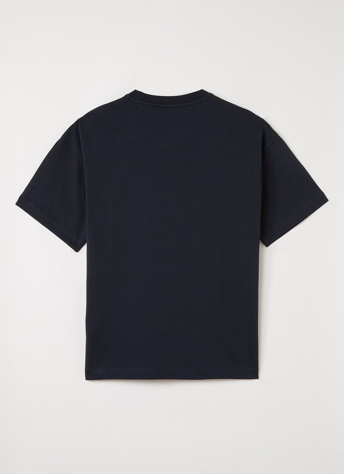Lyle & Scott Oversized T-shirt met logo - voorkant 2 donkerblauw